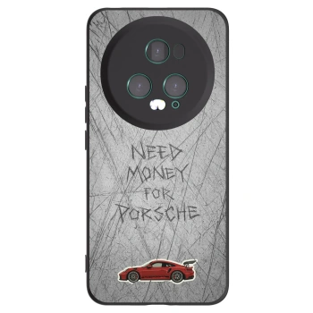 Picasee silikonski črni ovitek za Honor Magic5 Pro - Garage Scratch