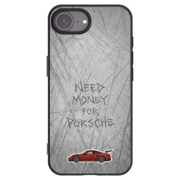 Picasee silikonski črni ovitek za Apple iPhone 16e - Garage Scratch