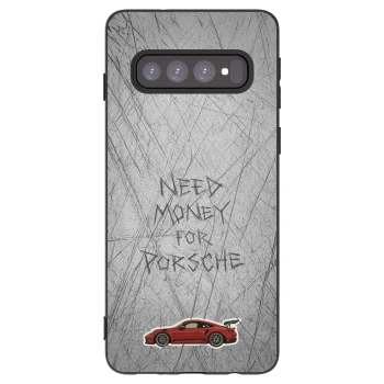 Picasee silikonski črni ovitek za Samsung Galaxy S10 G973 - Garage Scratch