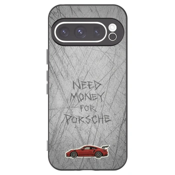 Picasee silikonski črni ovitek za Google Pixel 9 Pro - Garage Scratch