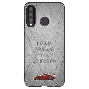 Picasee silikonski črni ovitek za Huawei P30 Lite - Garage Scratch