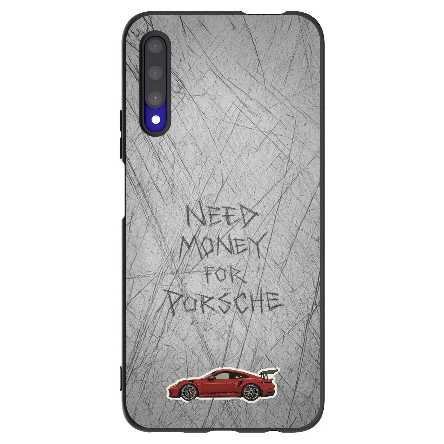 Picasee silikonski črni ovitek za Honor 9X Pro - Garage Scratch