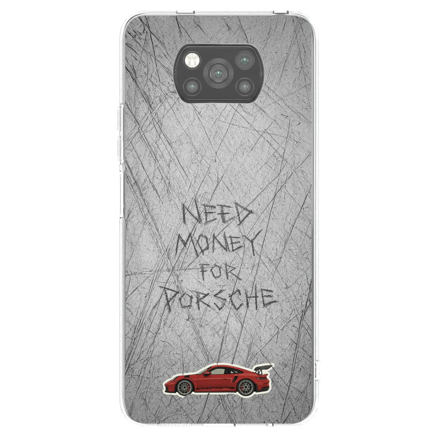 Picasee silikonski črni ovitek za Xiaomi Poco X3 - Garage Scratch