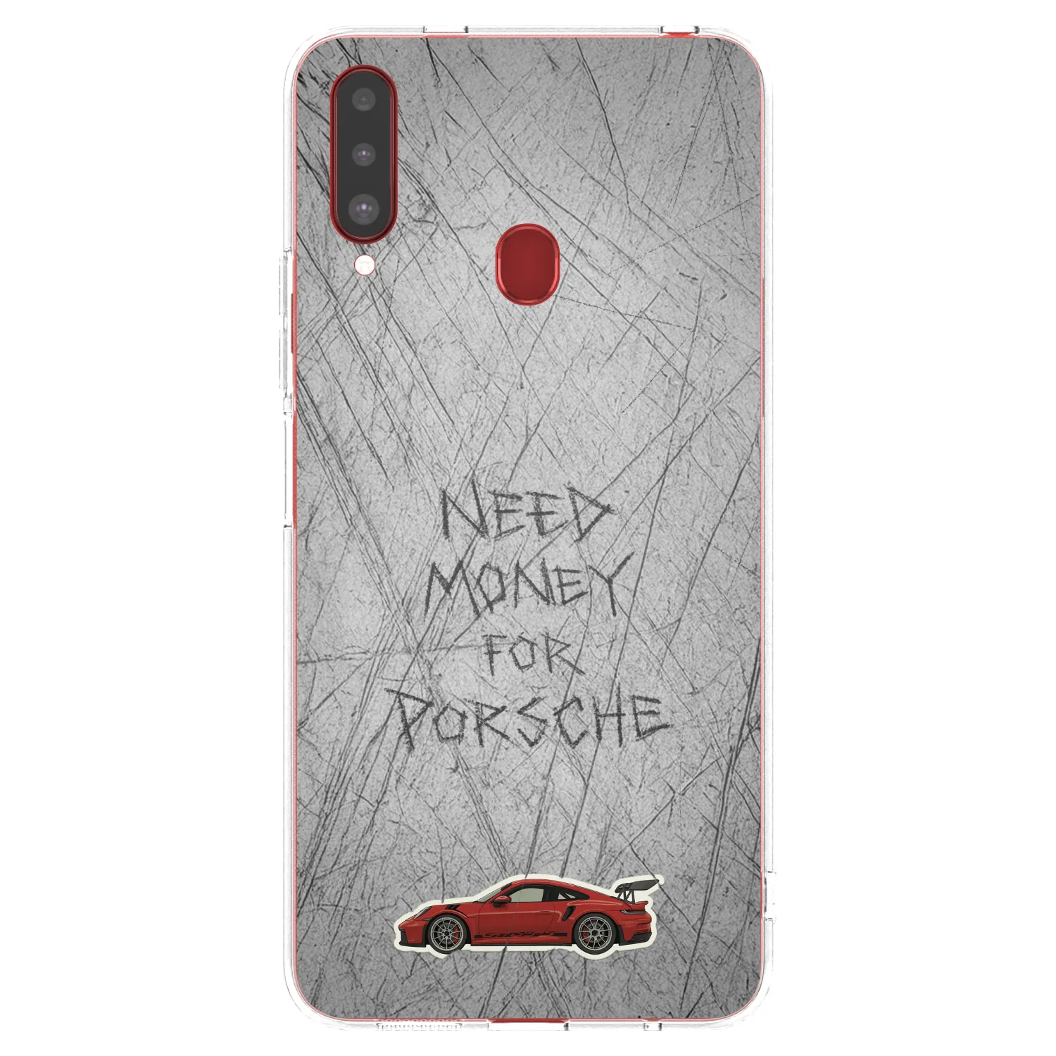 Picasee silikonski prozorni ovitek za Samsung Galaxy A20s - Garage Scratch