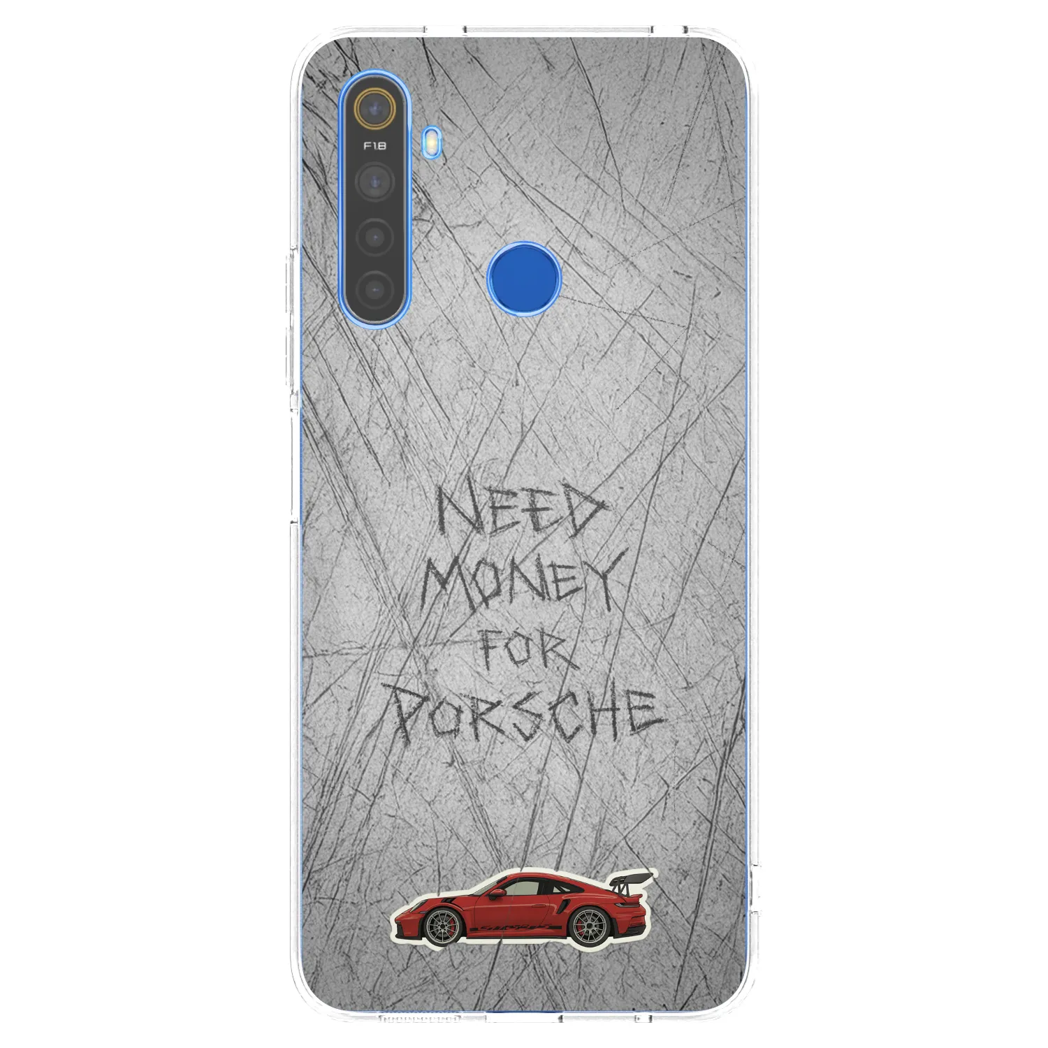Picasee silikonski prozorni ovitek za Realme 5 - Garage Scratch