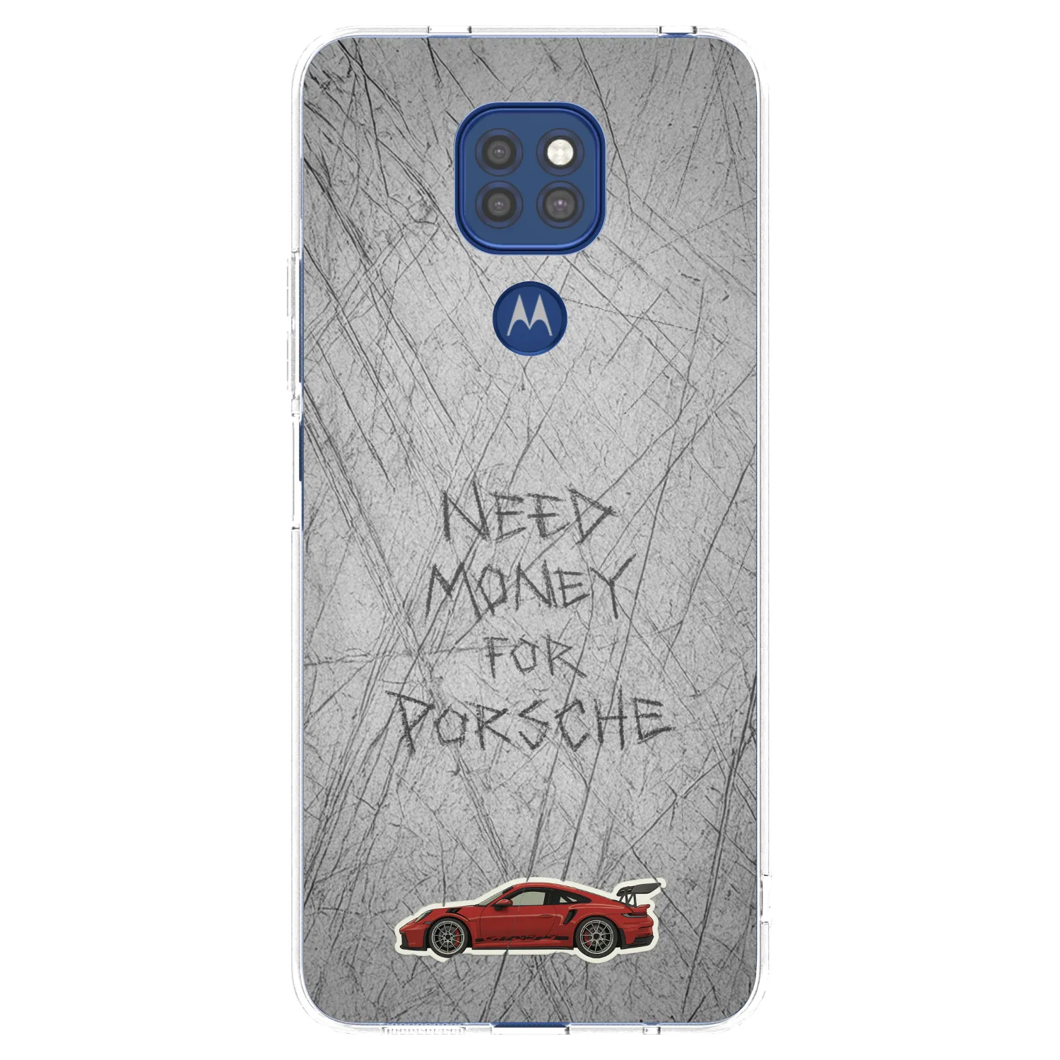 Picasee silikonski prozorni ovitek za Motorola Moto G9 Play - Garage Scratch