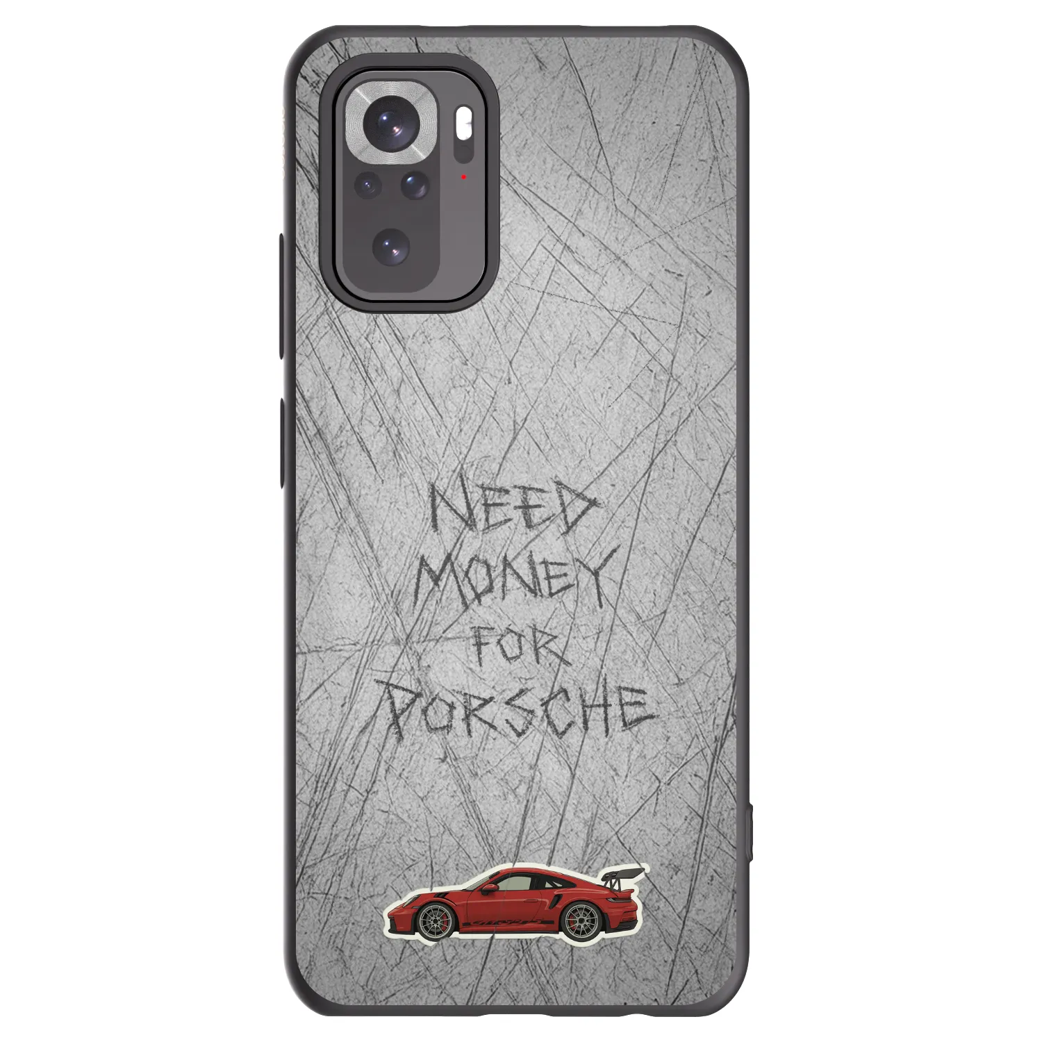 Picasee silikonski črni ovitek za Xiaomi Redmi Note 10S - Garage Scratch