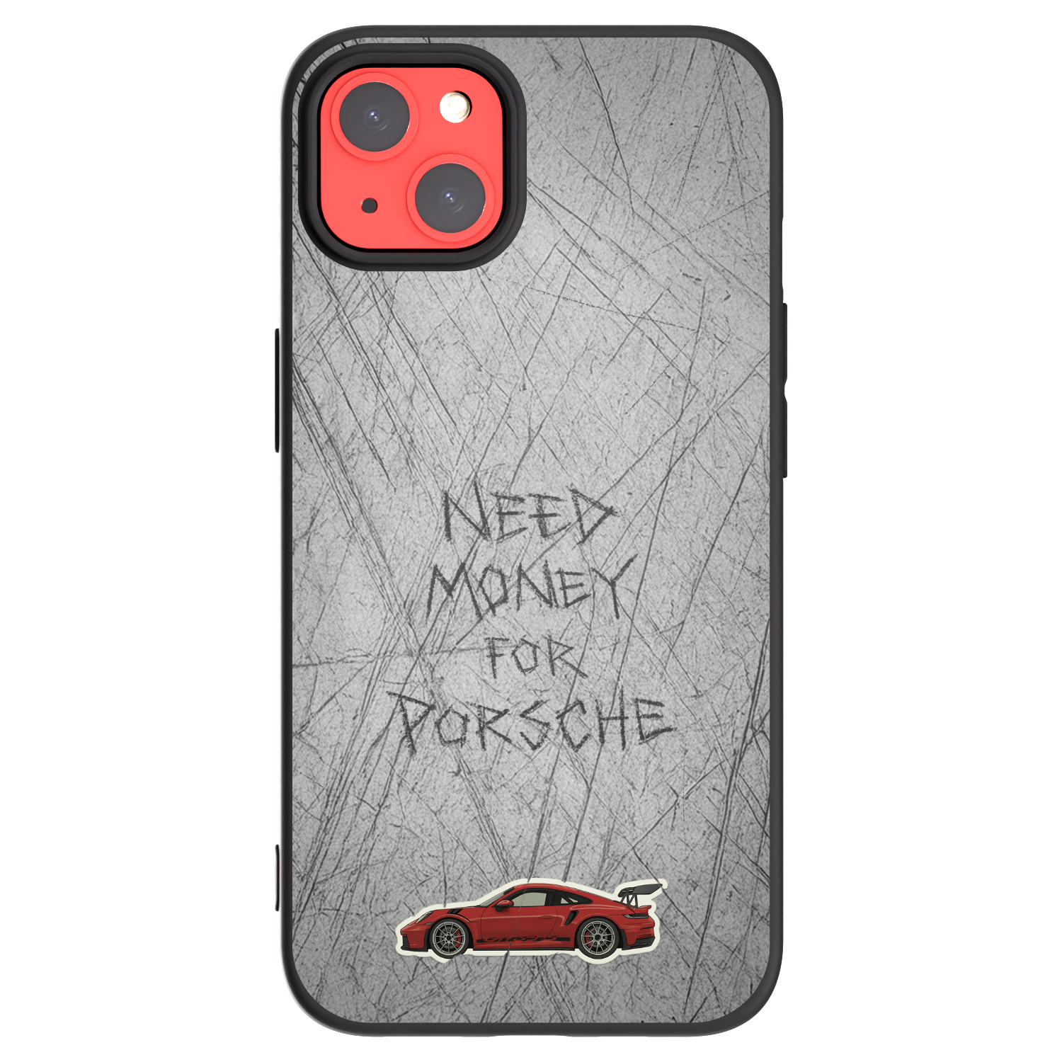 Picasee silikonski črni ovitek za Apple iPhone 13 - Garage Scratch