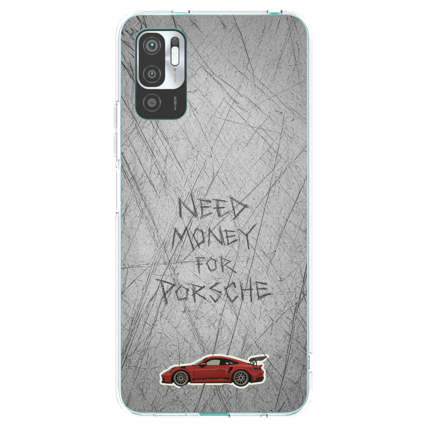 Picasee silikonski prozorni ovitek za Xiaomi Redmi Note 10 5G - Garage Scratch