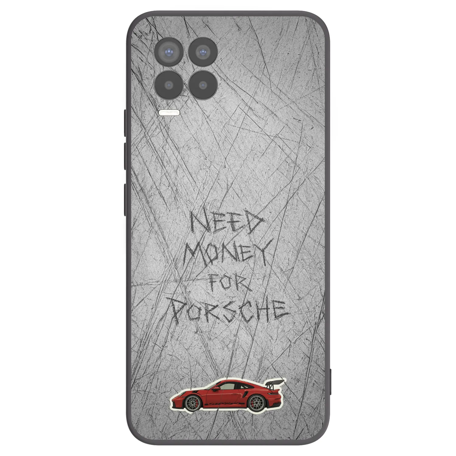 Picasee silikonski črni ovitek za Realme 8 4G - Garage Scratch