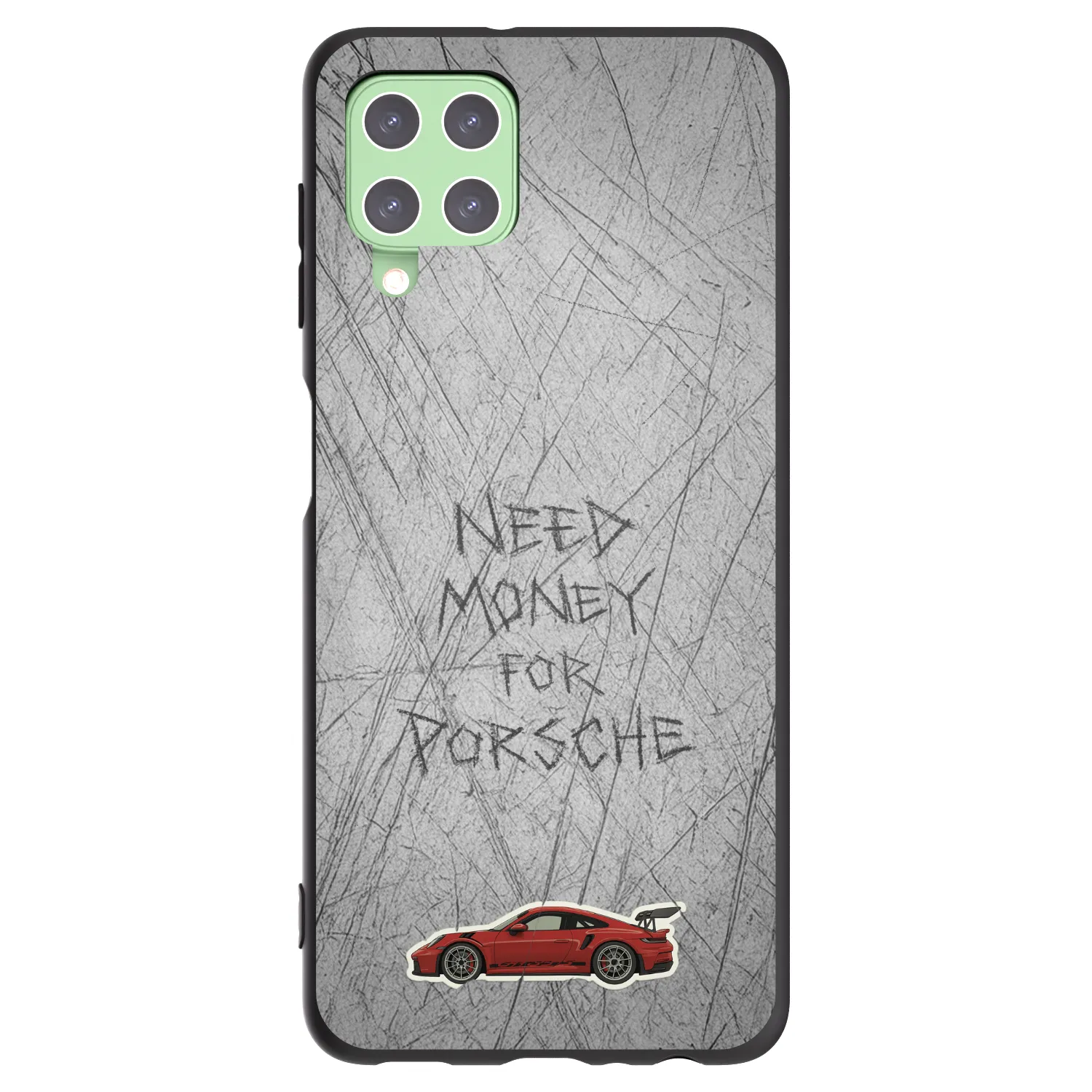 Picasee silikonski črni ovitek za Samsung Galaxy A22 A225F 4G - Garage Scratch