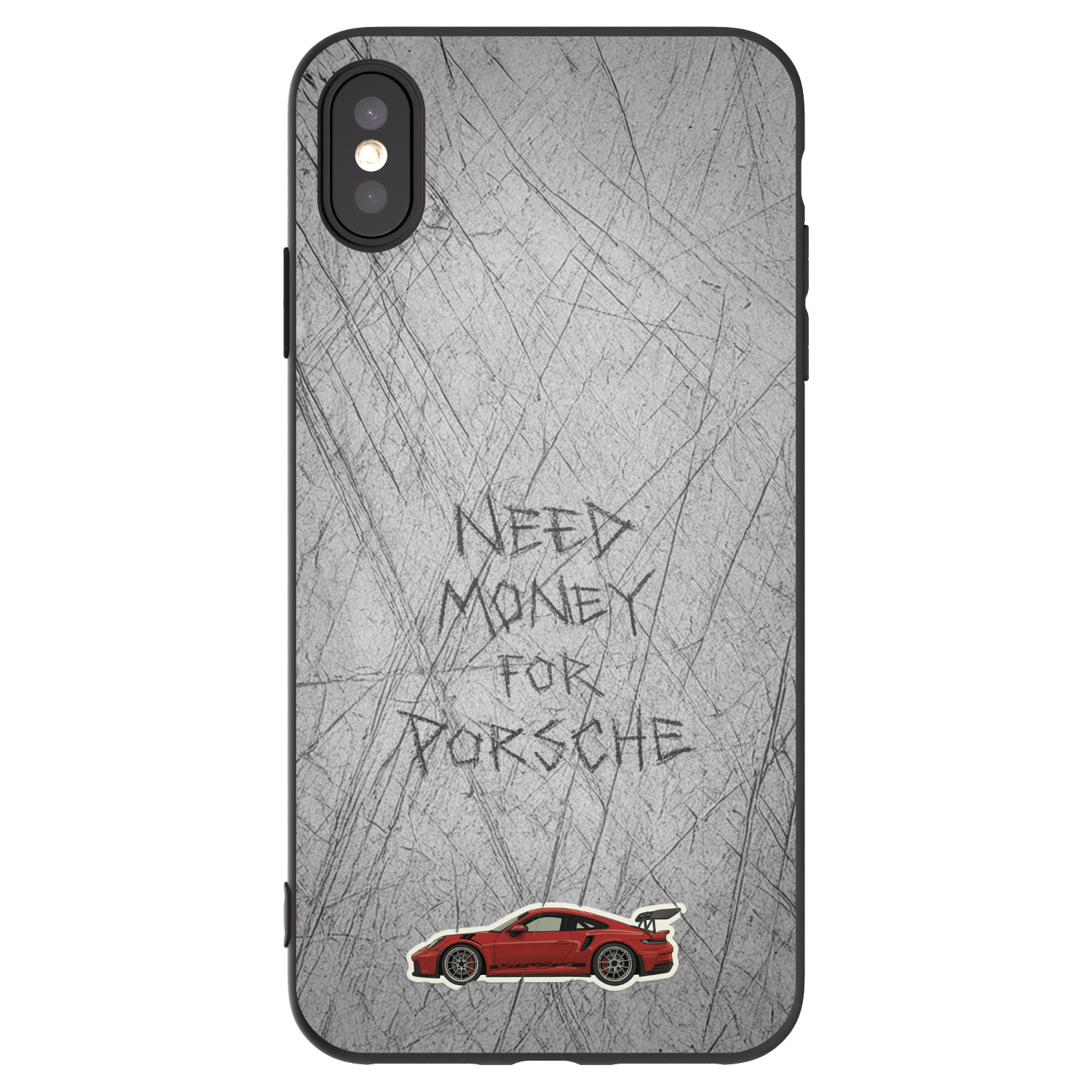 Picasee silikonski črni ovitek za Apple iPhone XS Max - Garage Scratch