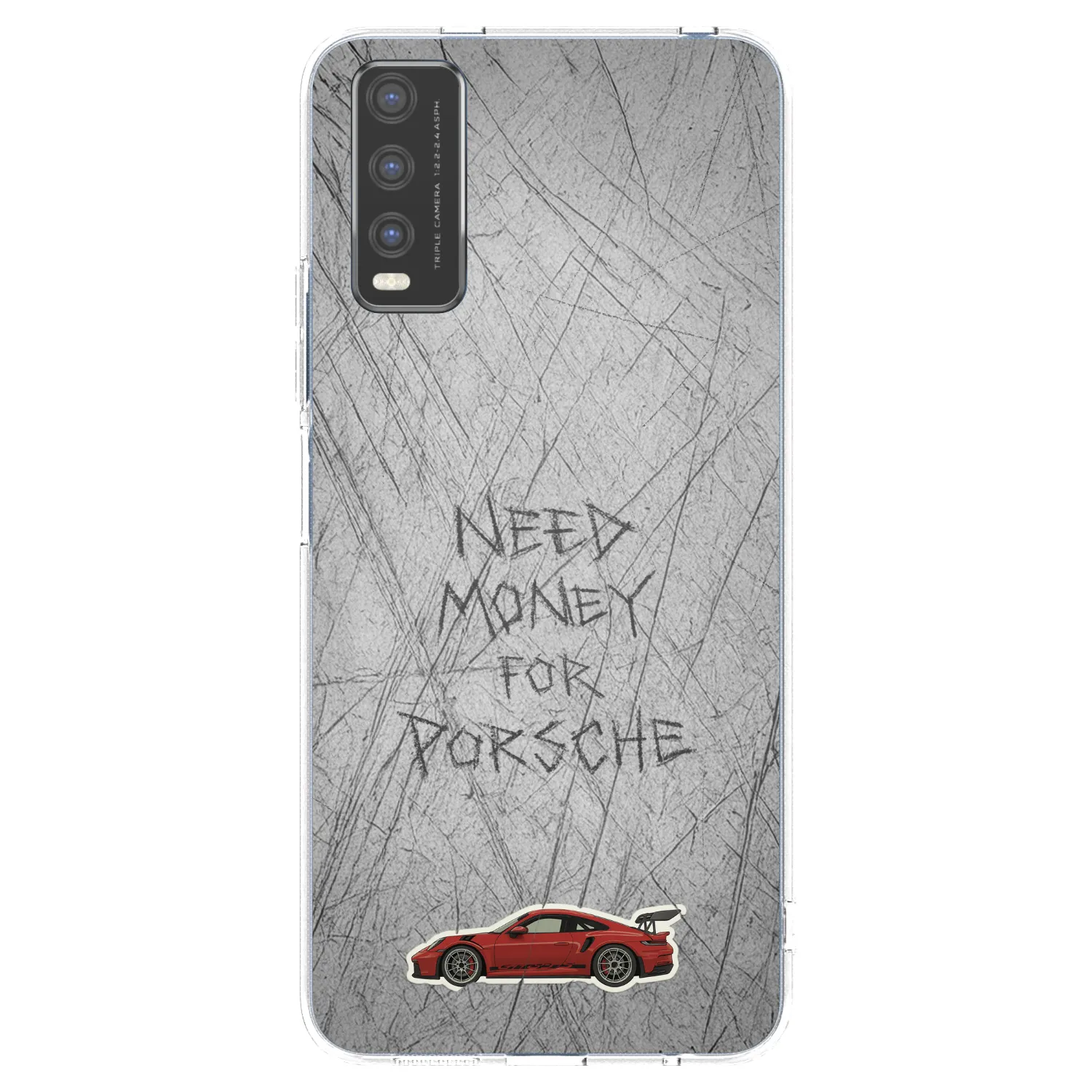 Picasee silikonski prozorni ovitek za Vivo Y20s - Garage Scratch