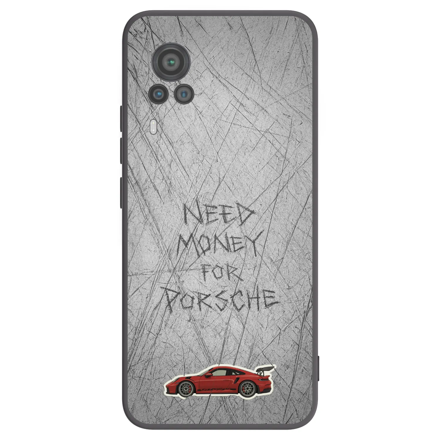 Picasee silikonski črni ovitek za Vivo X60 Pro 5G - Garage Scratch