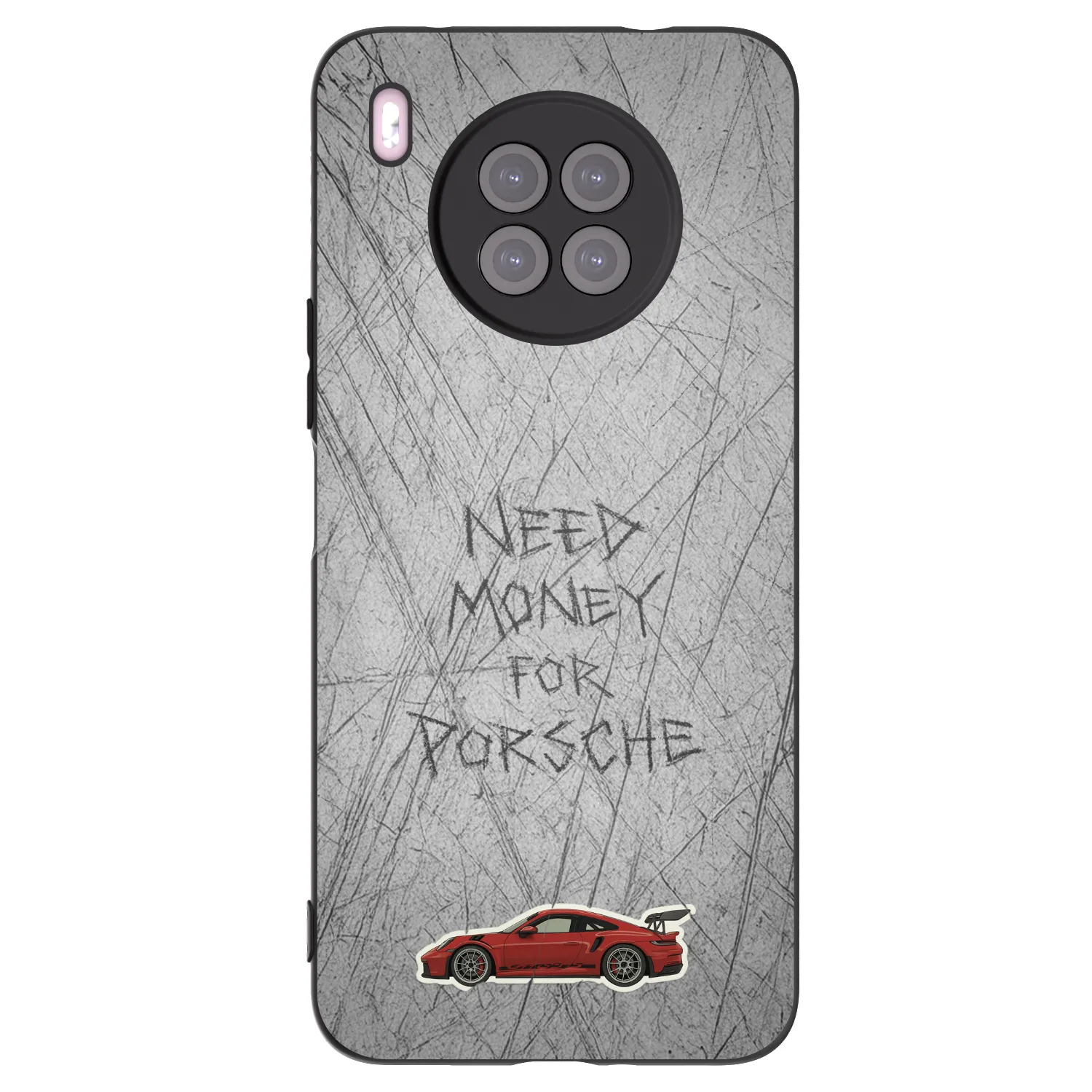 Picasee silikonski črni ovitek za Huawei Nova 8i - Garage Scratch