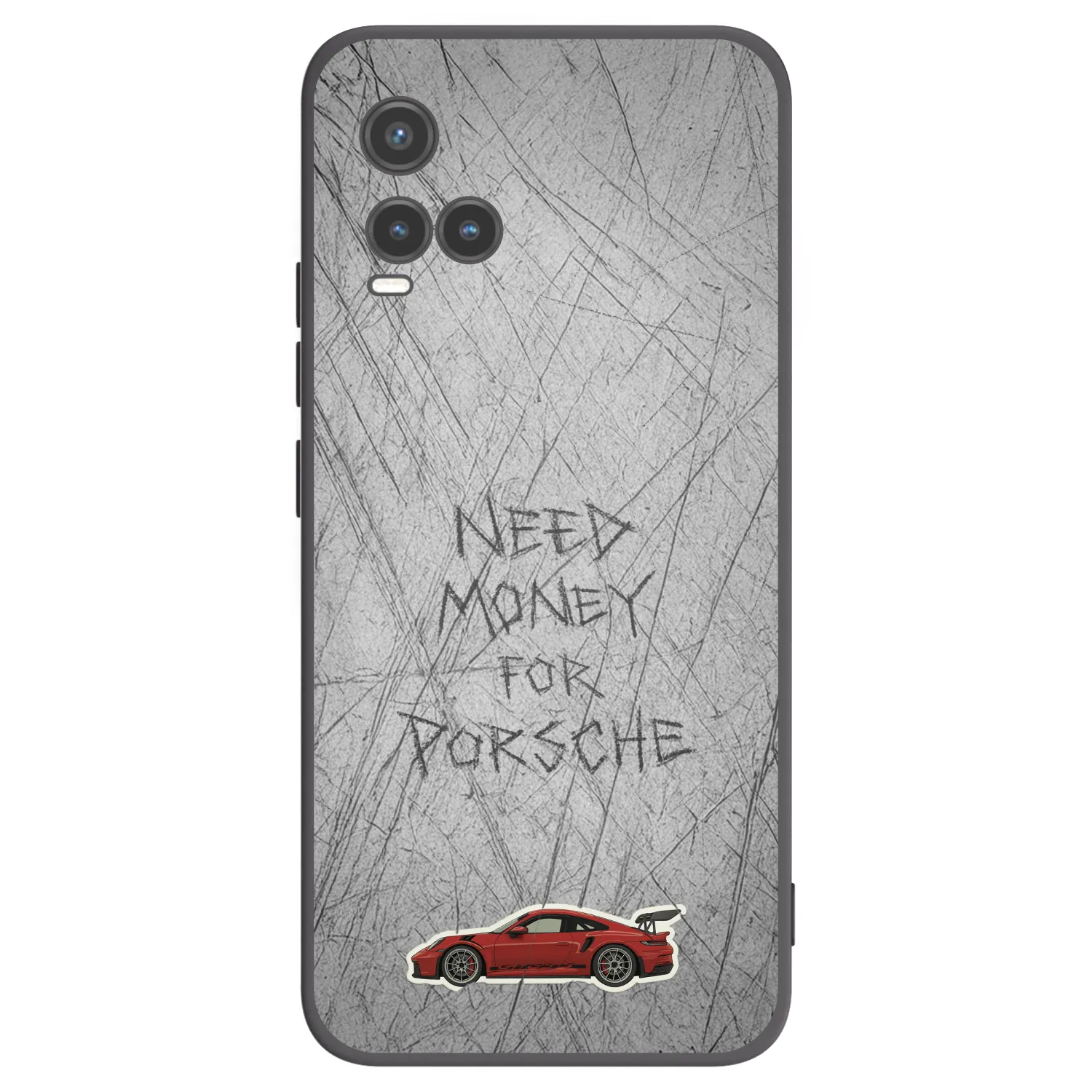 Picasee silikonski črni ovitek za Vivo Y33s - Garage Scratch