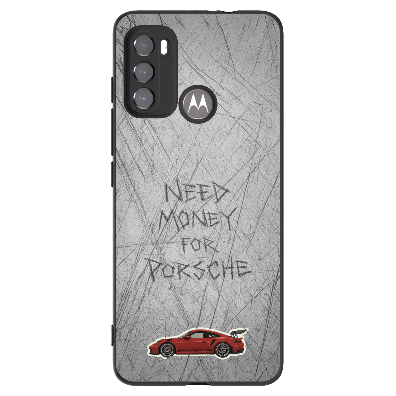 Picasee silikonski črni ovitek za Motorola Moto G60 - Garage Scratch