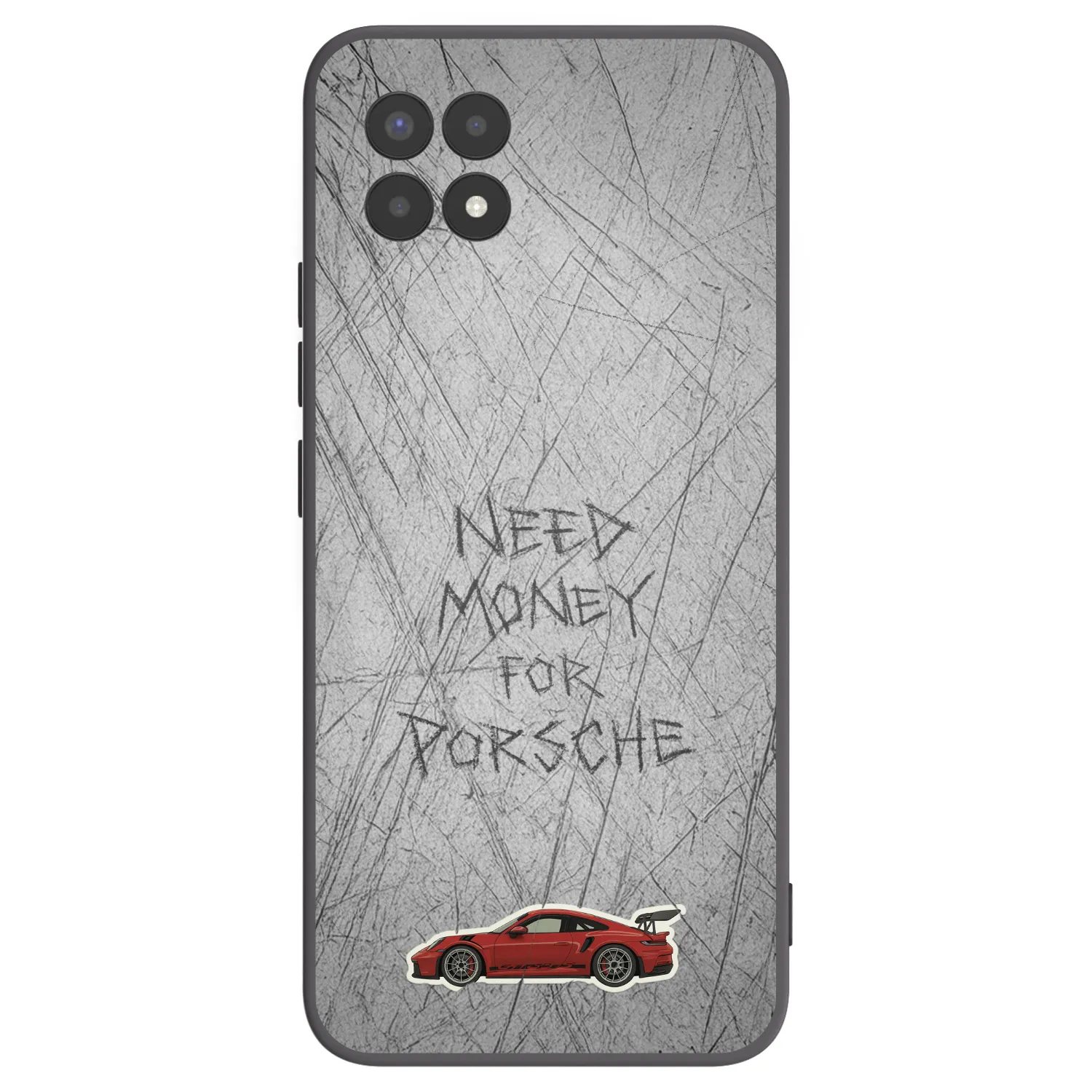 Picasee silikonski črni ovitek za Realme 8i - Garage Scratch