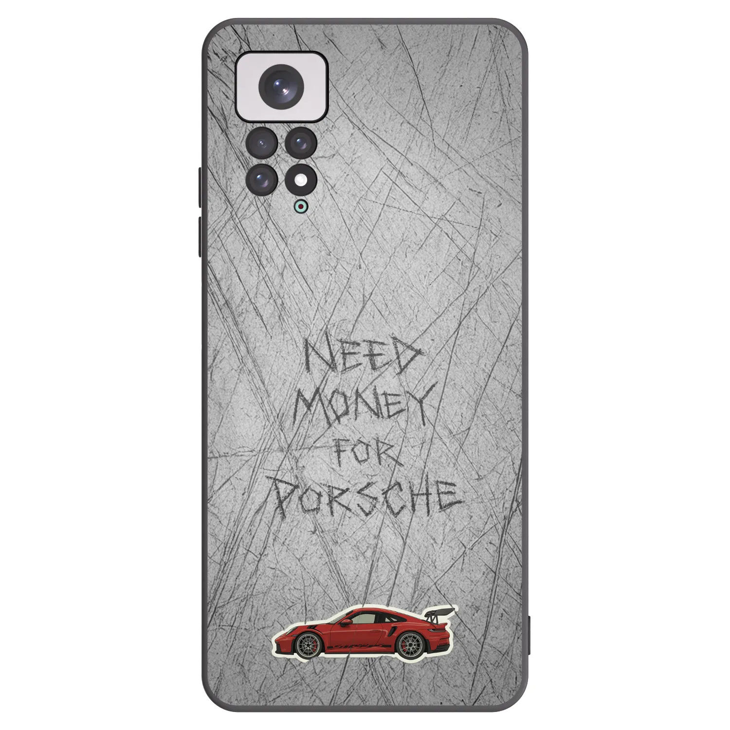 Picasee silikonski črni ovitek za Xiaomi Redmi Note 11 - Garage Scratch