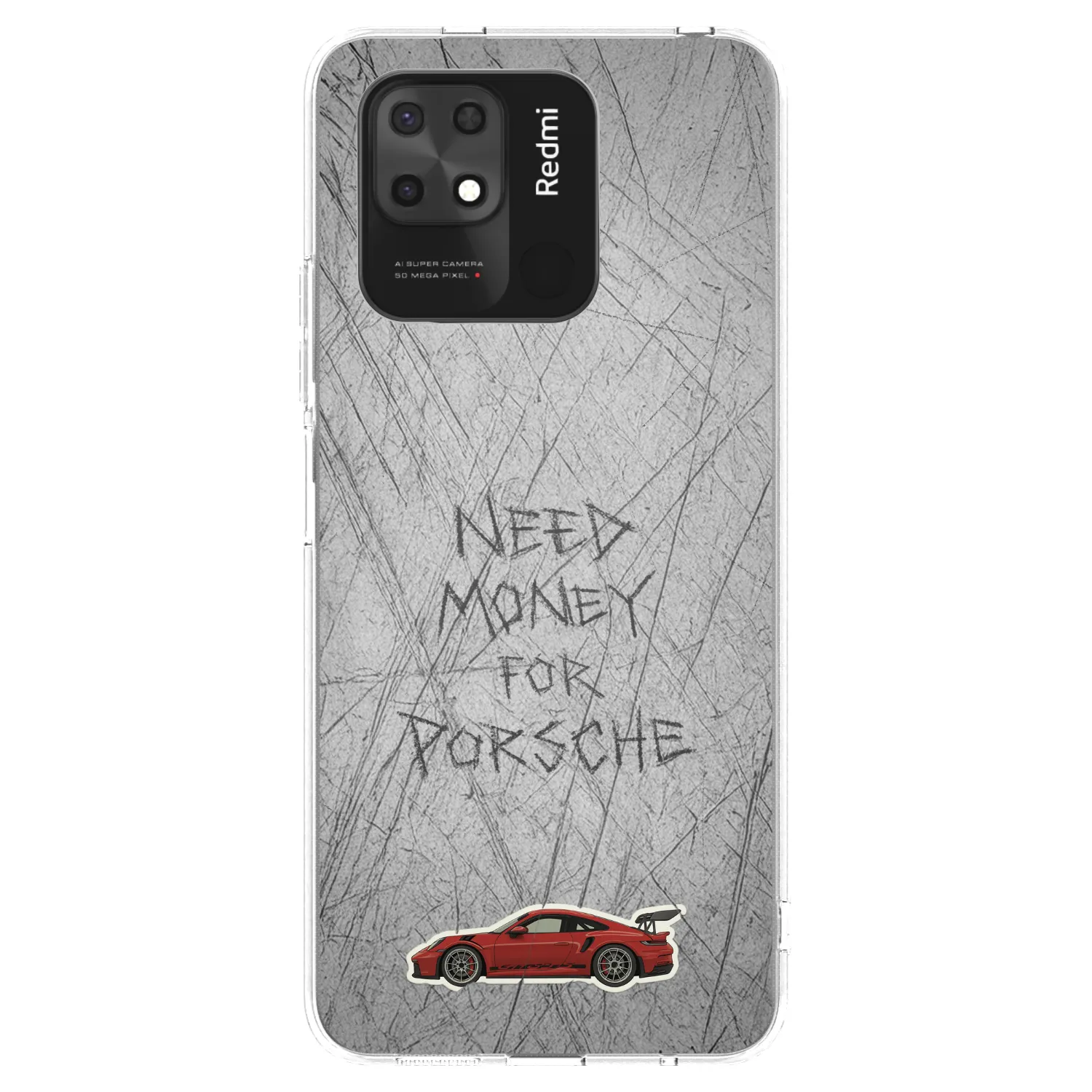 Picasee silikonski prozorni ovitek za Xiaomi Redmi 10C - Garage Scratch