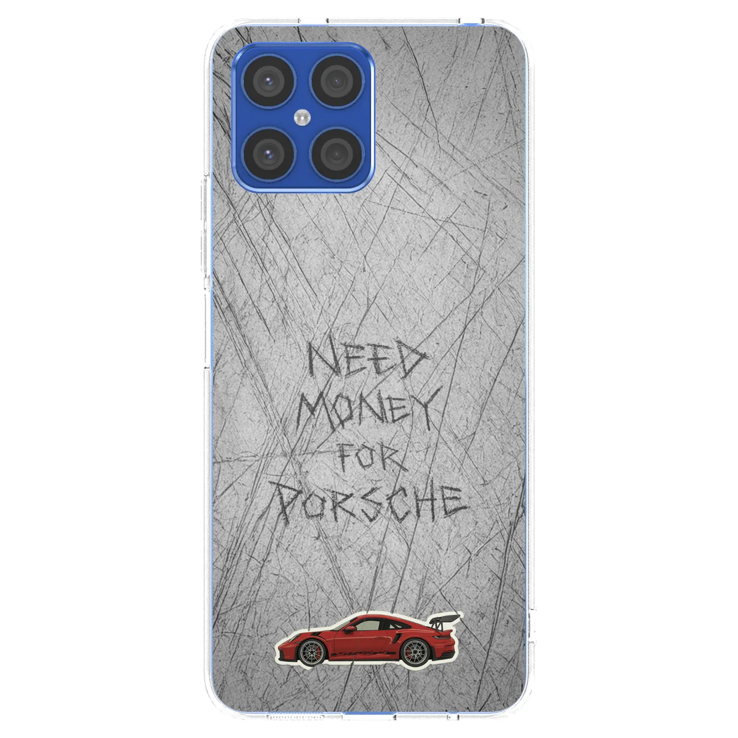 Picasee silikonski prozorni ovitek za Honor X8 4G - Garage Scratch