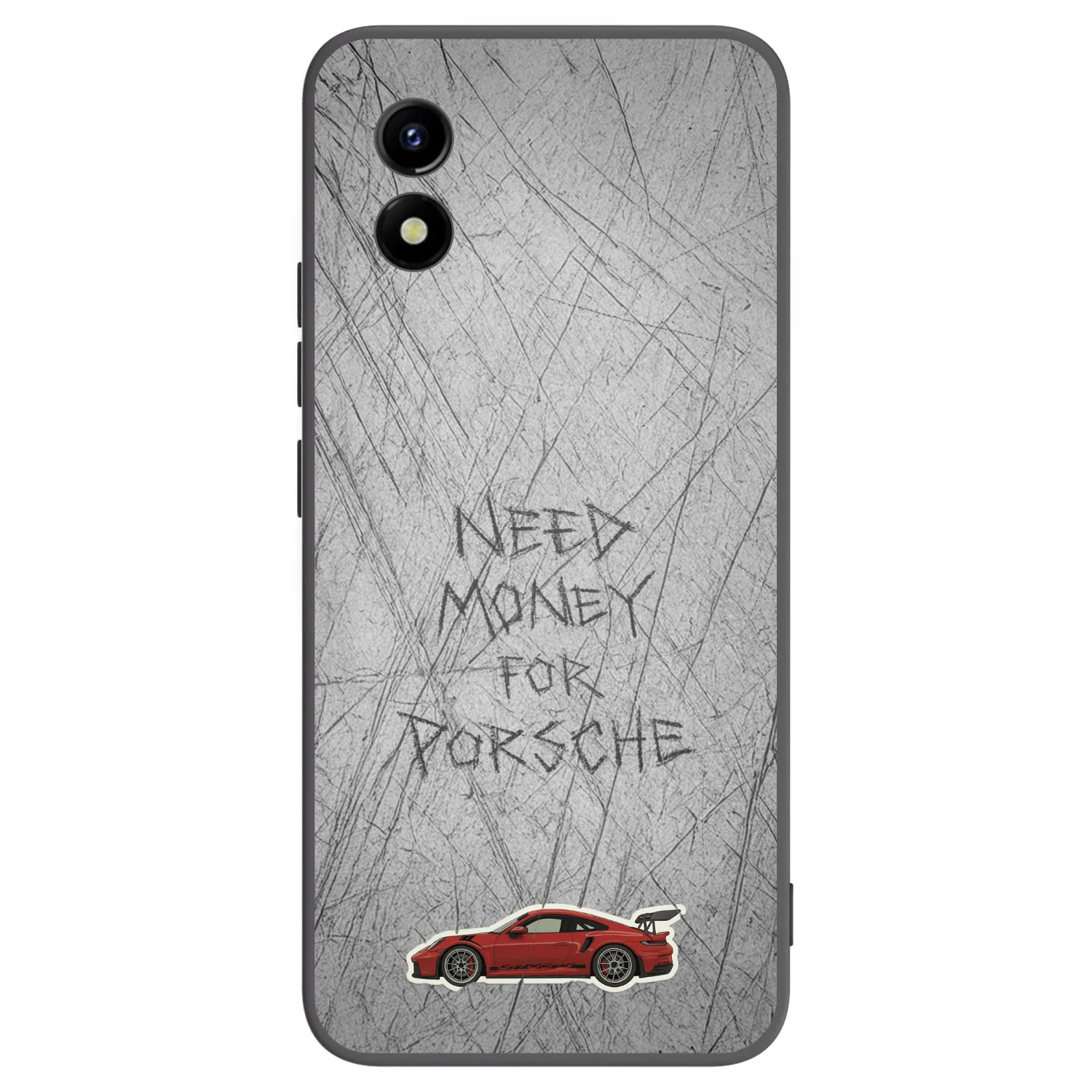 Picasee silikonski črni ovitek za Vivo Y01 - Garage Scratch