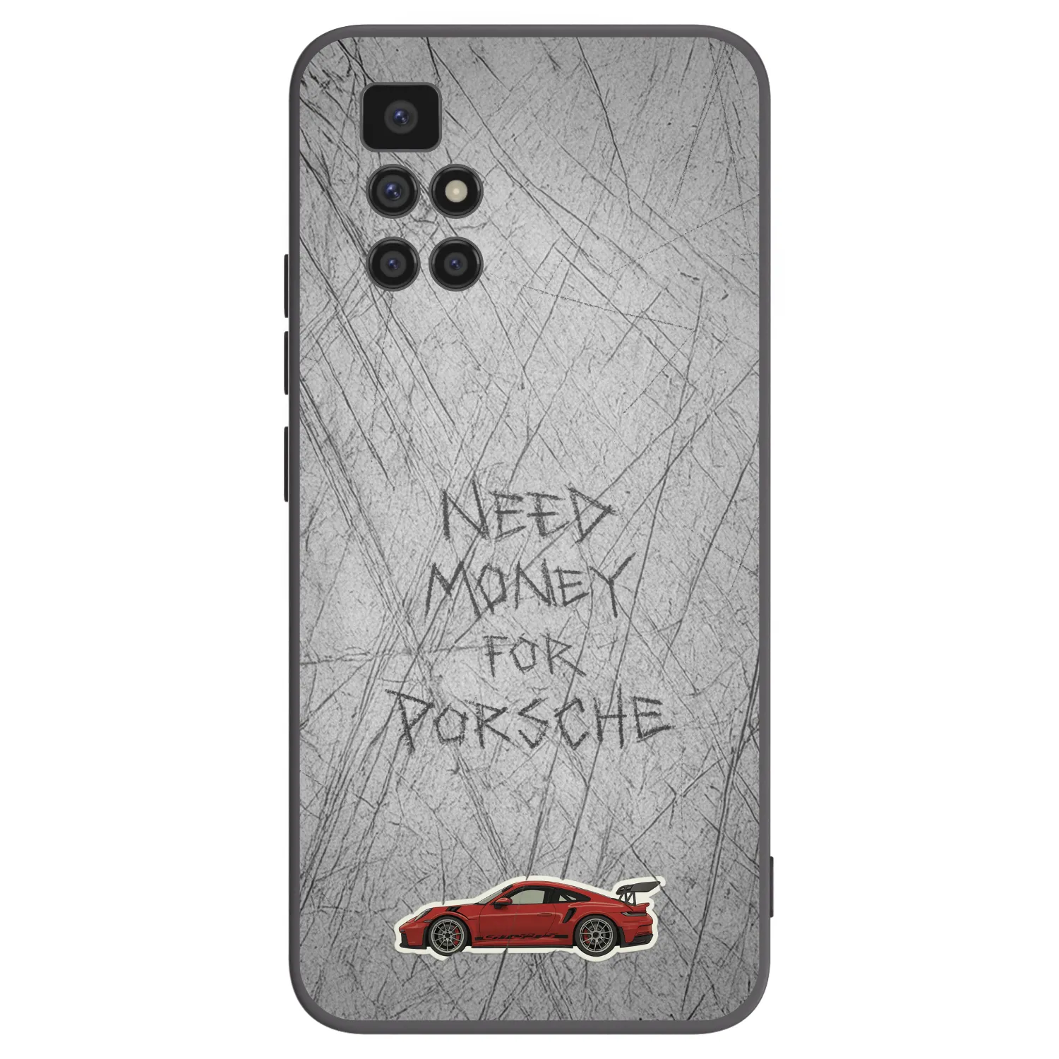 Picasee silikonski črni ovitek za Xiaomi Redmi 10 (2022) - Garage Scratch