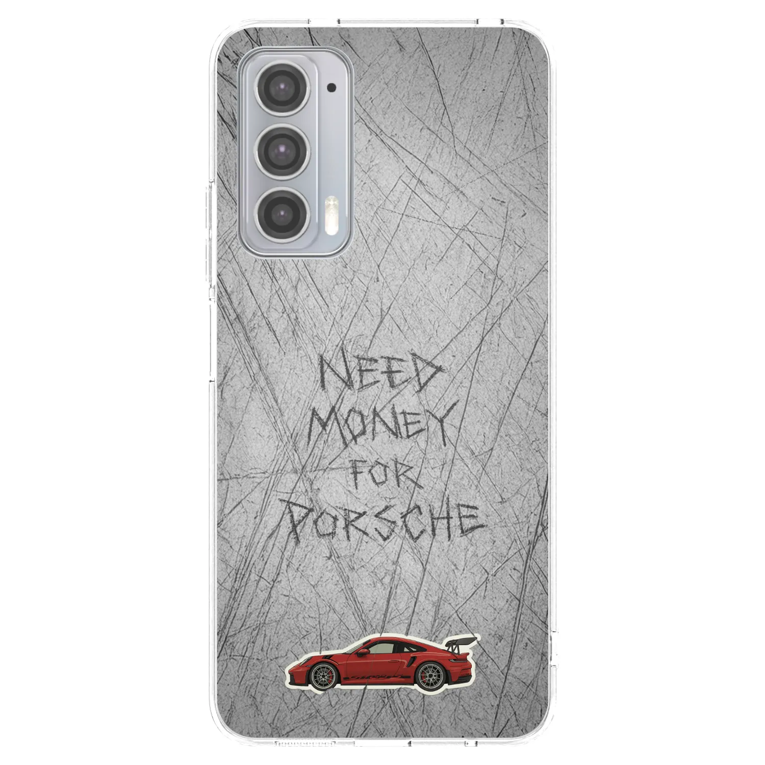 Picasee silikonski prozorni ovitek za Motorola Edge 20 - Garage Scratch