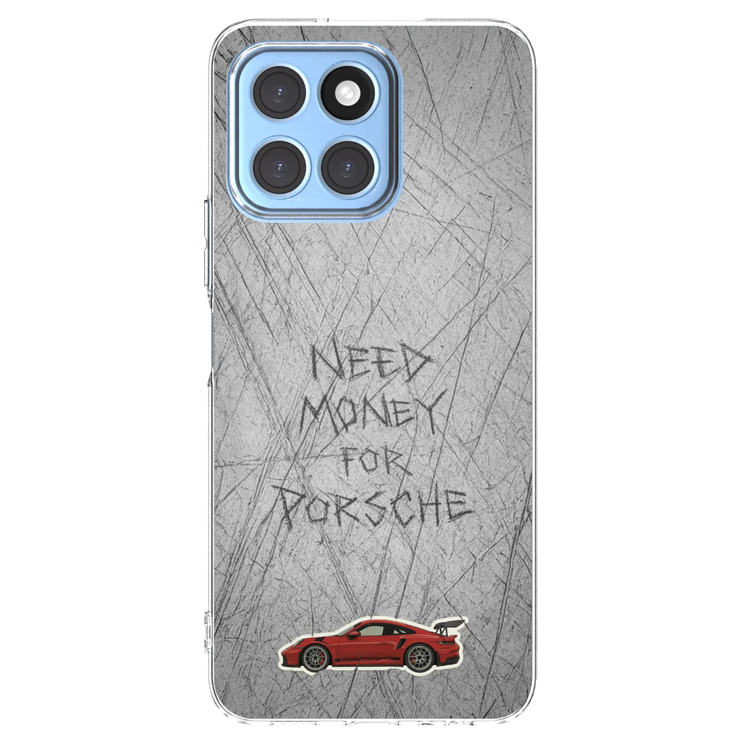 Picasee silikonski prozorni ovitek za Honor X8 5G - Garage Scratch