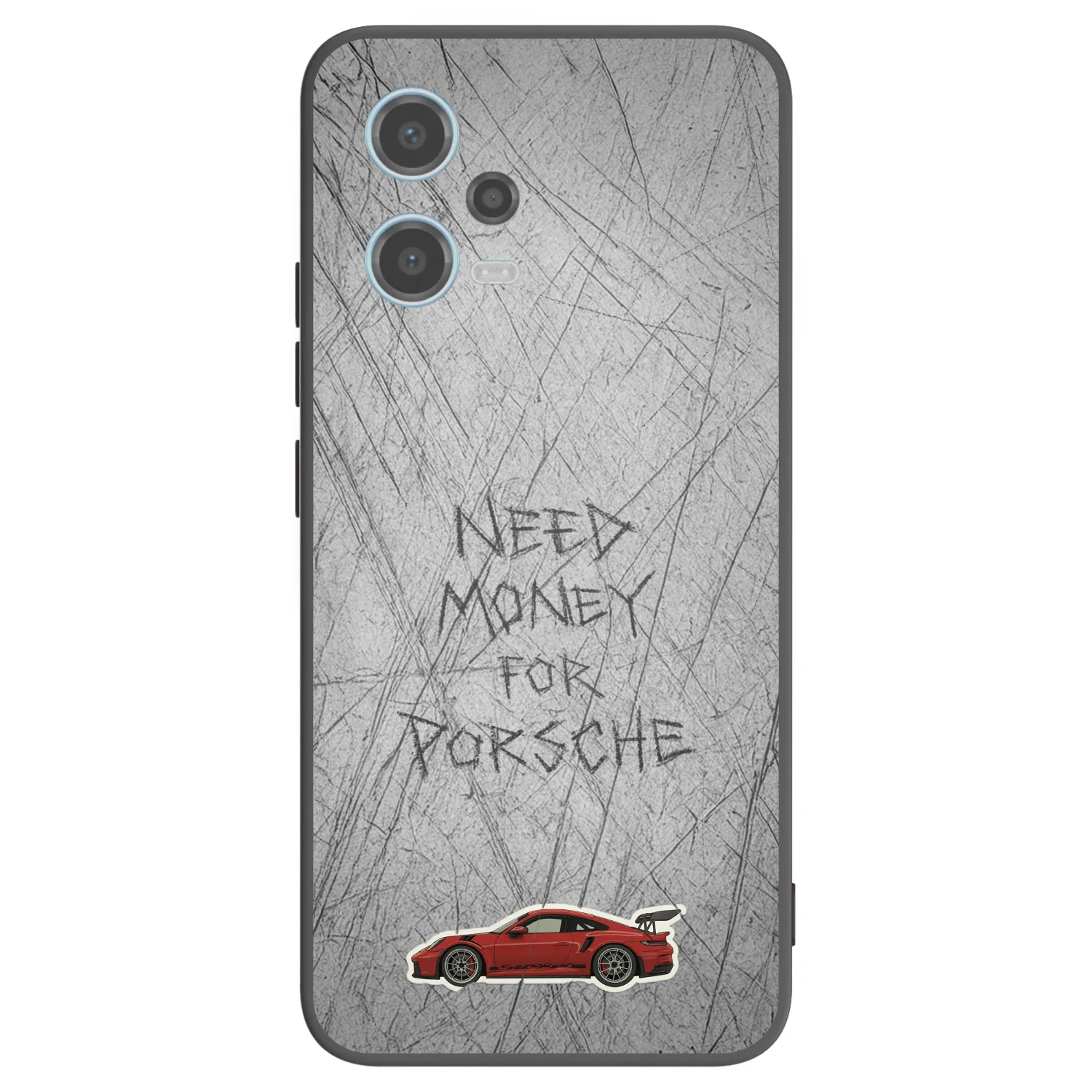 Picasee silikonski črni ovitek za Xiaomi Redmi Note 12 5G - Garage Scratch
