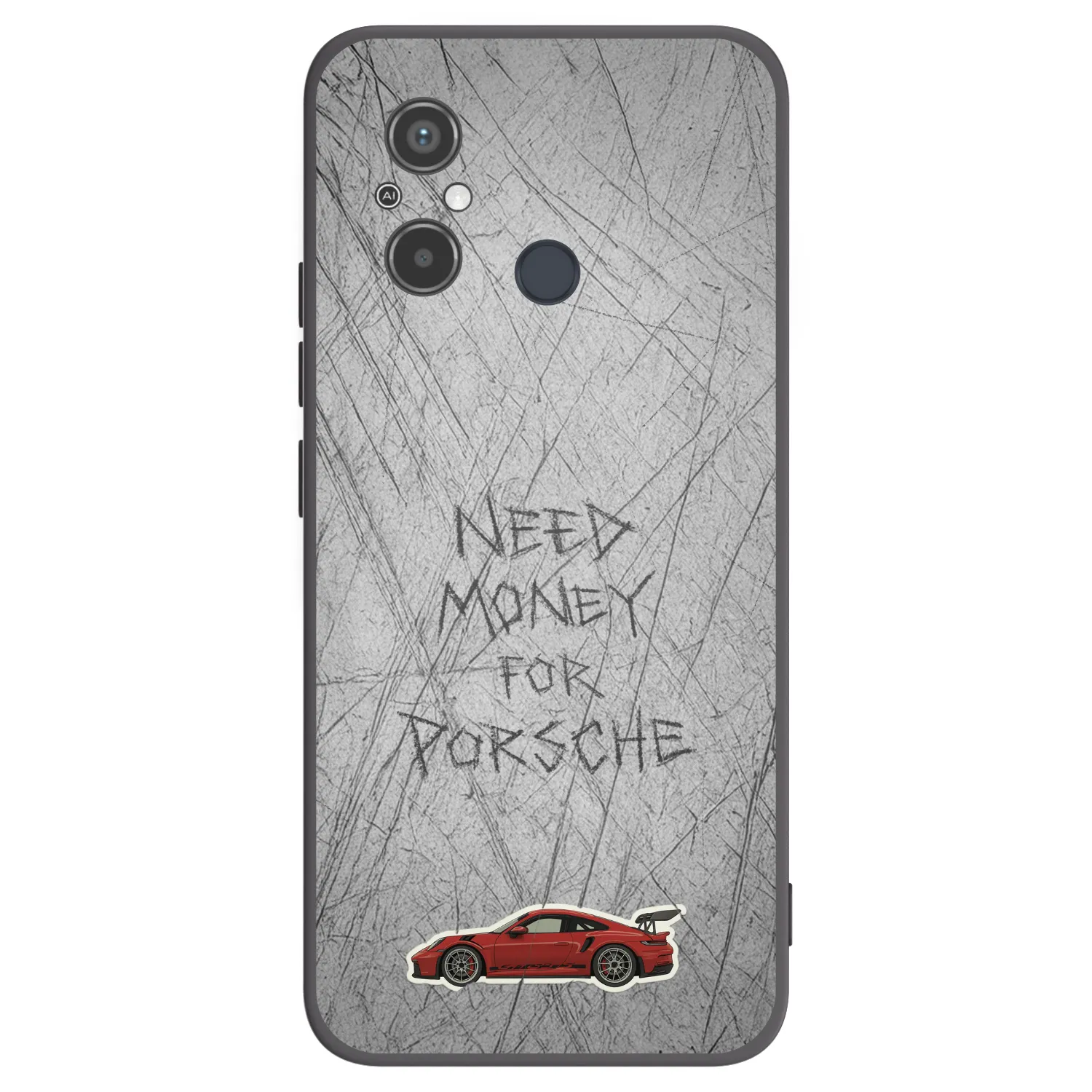 Picasee silikonski črni ovitek za Xiaomi Redmi 12C - Garage Scratch
