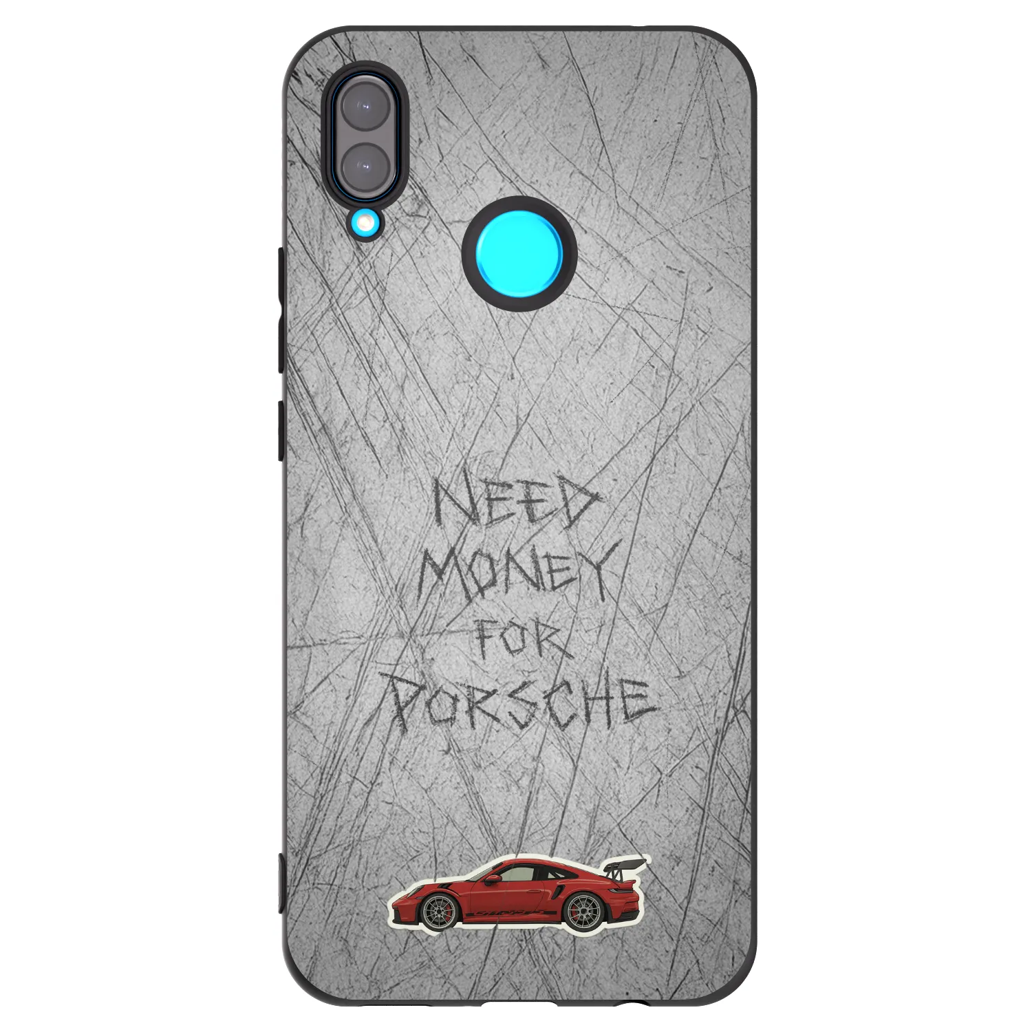 Picasee silikonski črni ovitek za Huawei Nova 3 - Garage Scratch