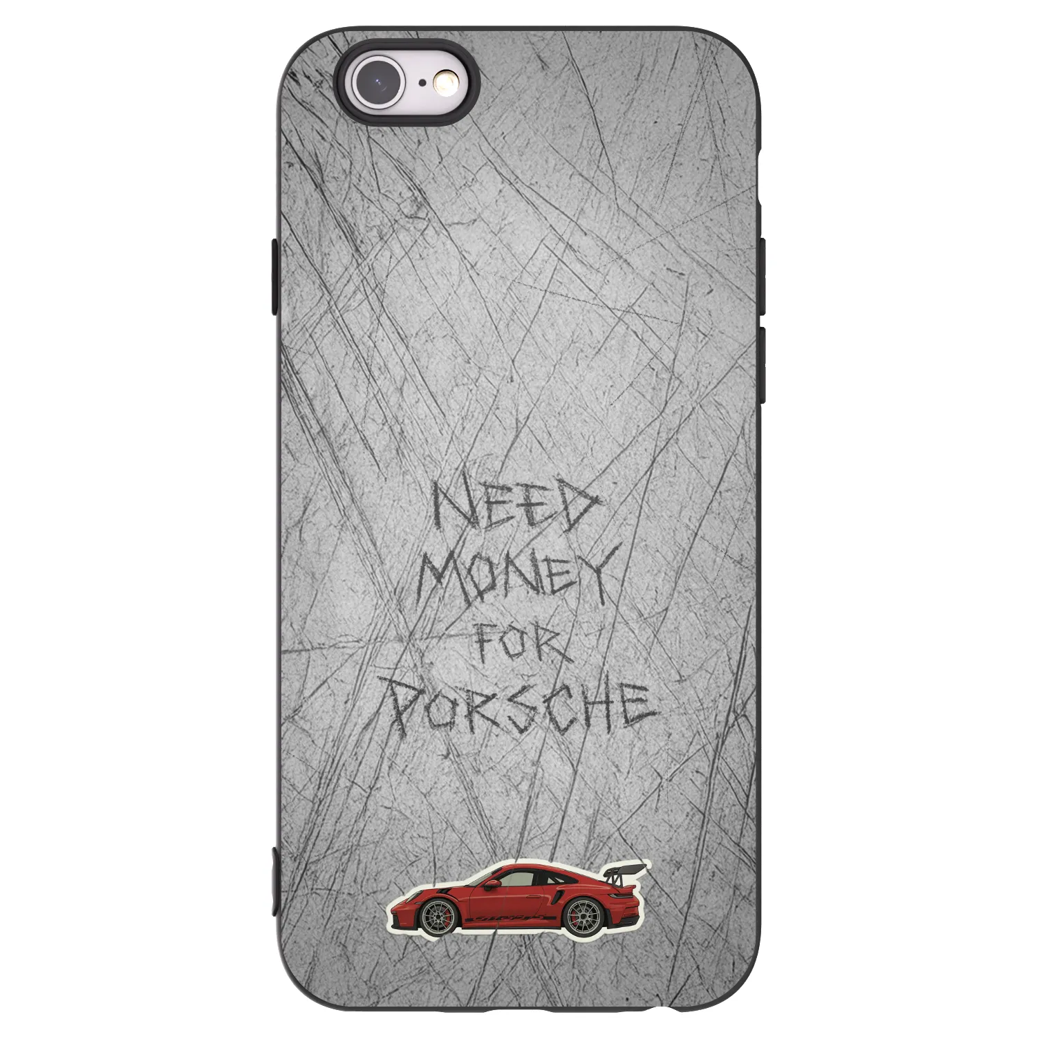 Picasee silikonski črni ovitek za Apple iPhone 6/6S - Garage Scratch