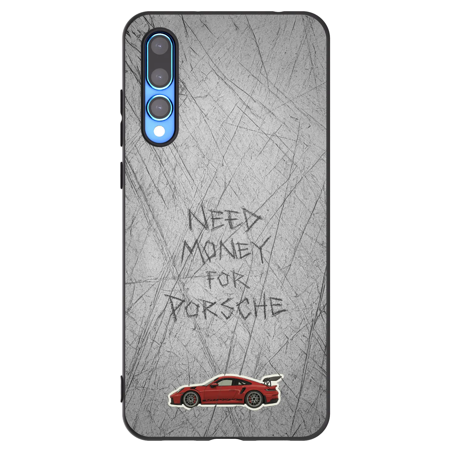 Picasee silikonski črni ovitek za Huawei P20 Pro - Garage Scratch