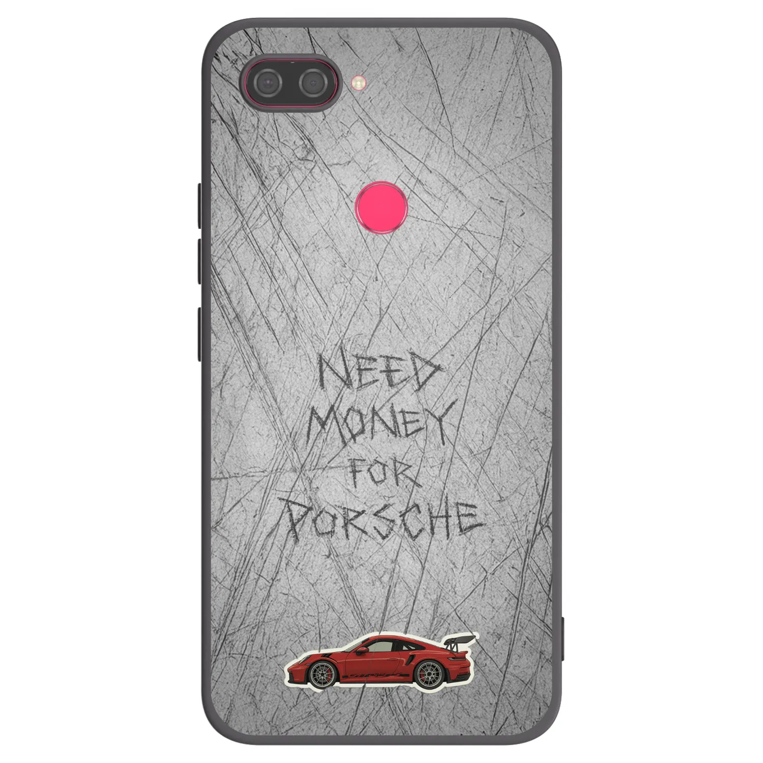 Picasee silikonski črni ovitek za Xiaomi Mi 8 Lite - Garage Scratch