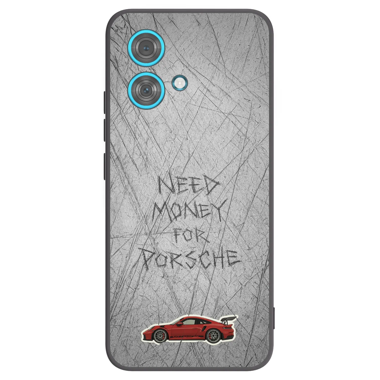 Picasee silikonski črni ovitek za Motorola Edge 40 Neo - Garage Scratch