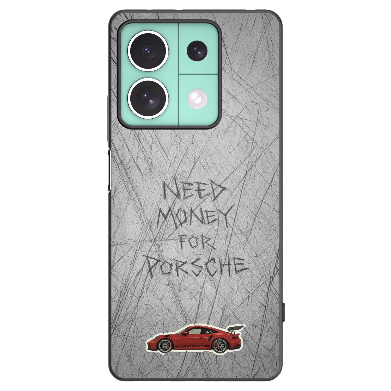 Picasee silikonski črni ovitek za Xiaomi Redmi Note 13 5G - Garage Scratch