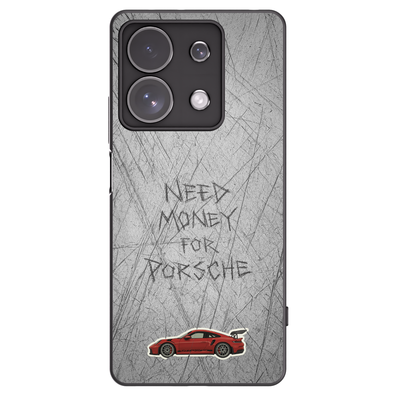 Picasee silikonski črni ovitek za Xiaomi Redmi Note 13 Pro 4G - Garage Scratch