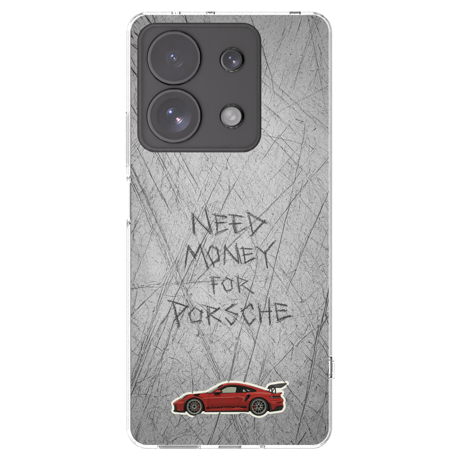 Picasee silikonski prozorni ovitek za Xiaomi Redmi Note 13 Pro 4G - Garage Scratch