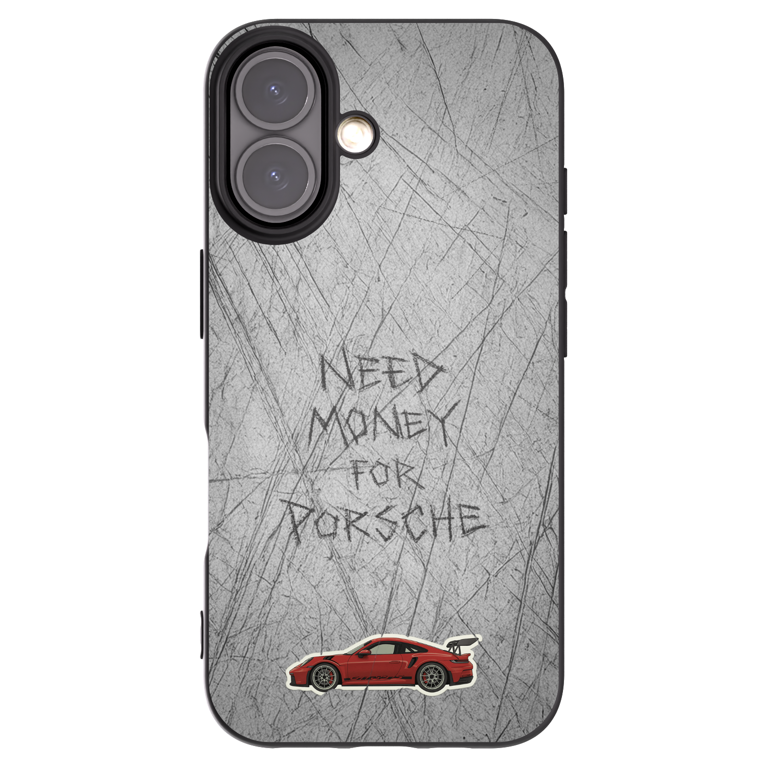 Picasee silikonski črni ovitek za Apple iPhone 16 - Garage Scratch