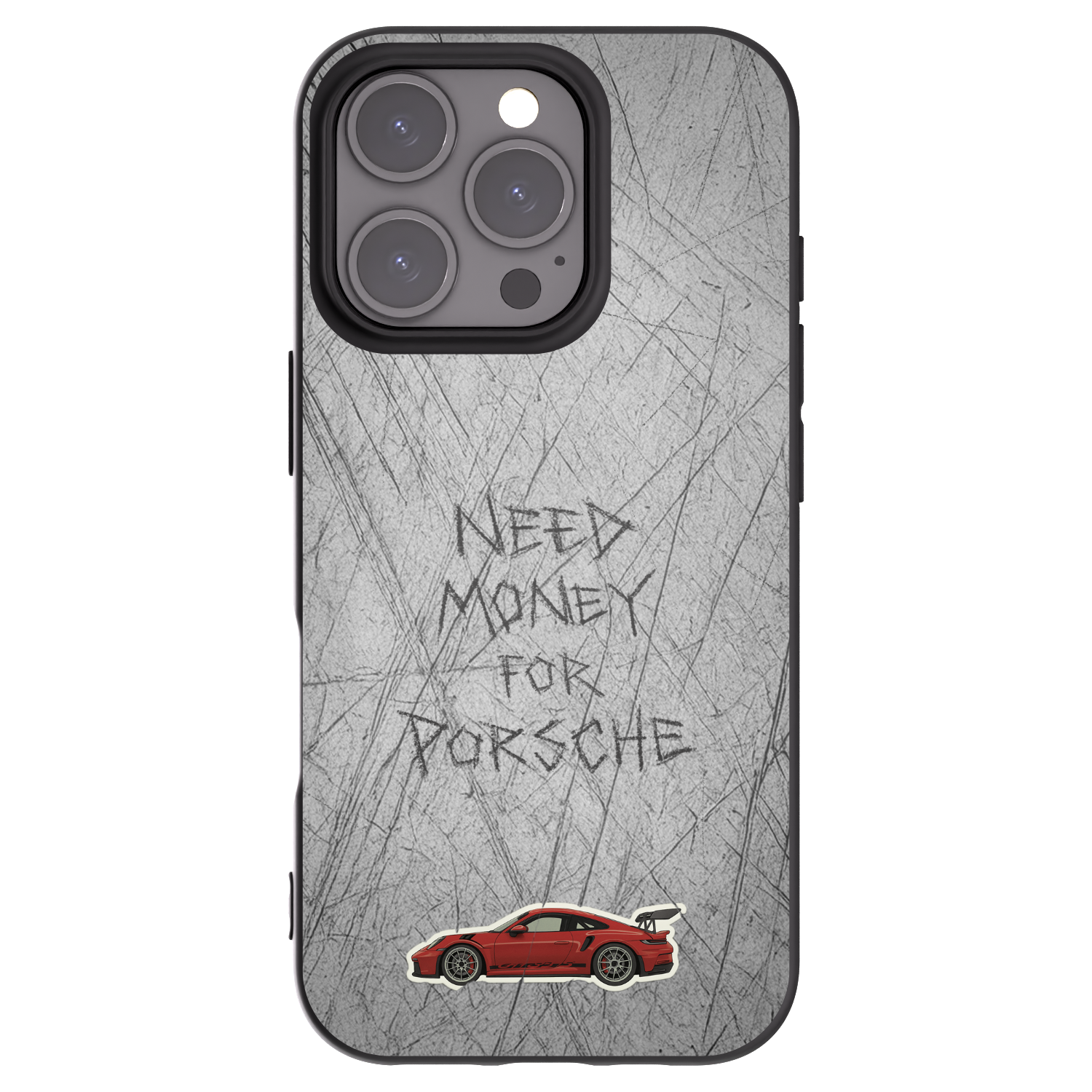 Picasee silikonski črni ovitek za Apple iPhone 16 Pro - Garage Scratch