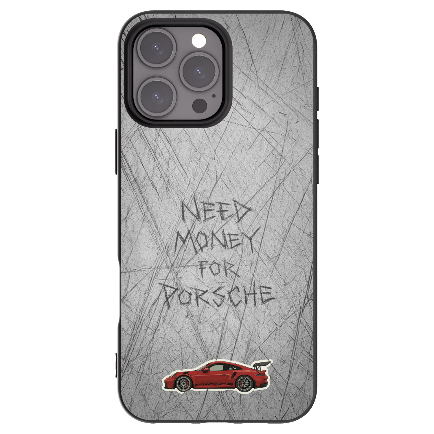 Picasee silikonski črni ovitek za Apple iPhone 16 Pro Max - Garage Scratch