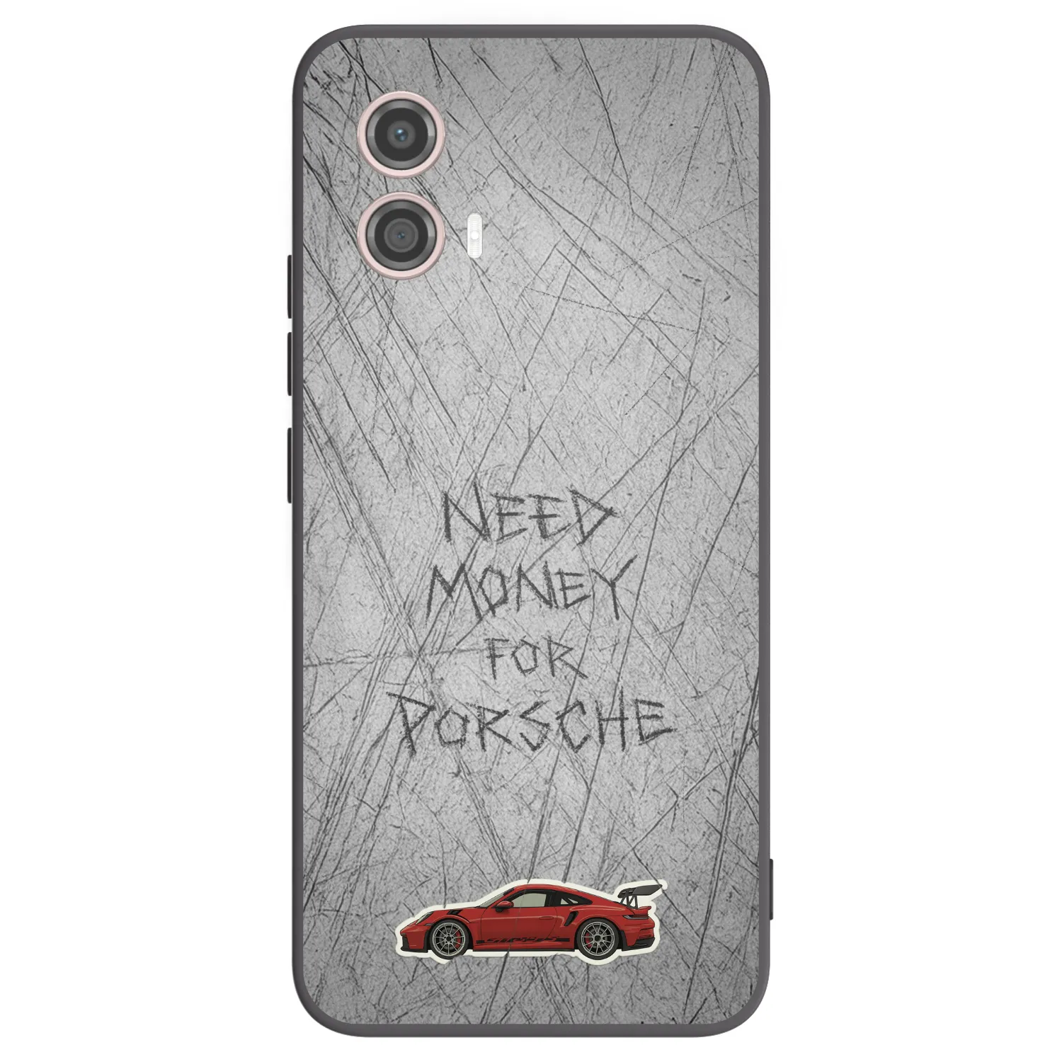 Picasee silikonski črni ovitek za Motorola Moto G53 5G - Garage Scratch