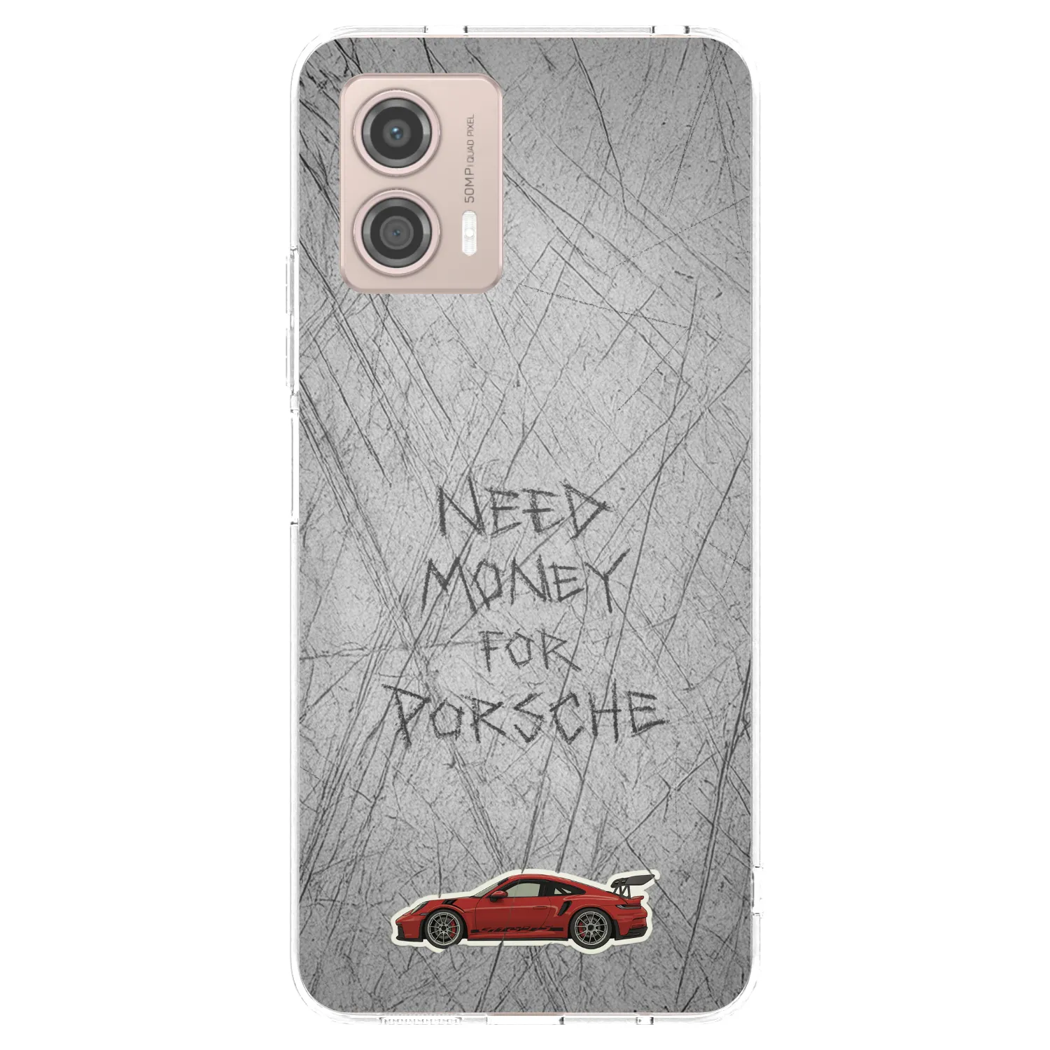 Picasee silikonski prozorni ovitek za Motorola Moto G53 5G - Garage Scratch