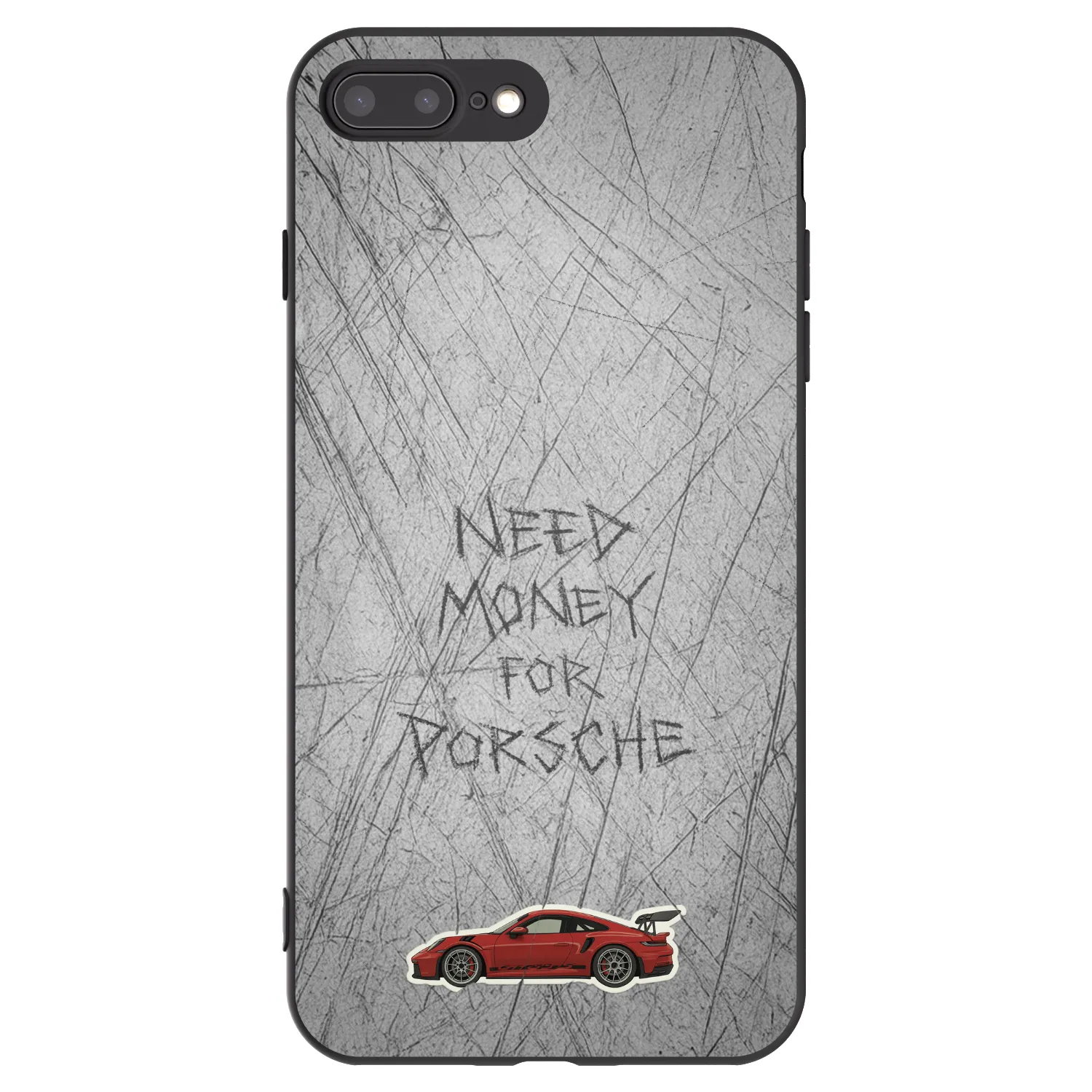 Picasee silikonski črni ovitek za Apple iPhone 7 Plus - Garage Scratch