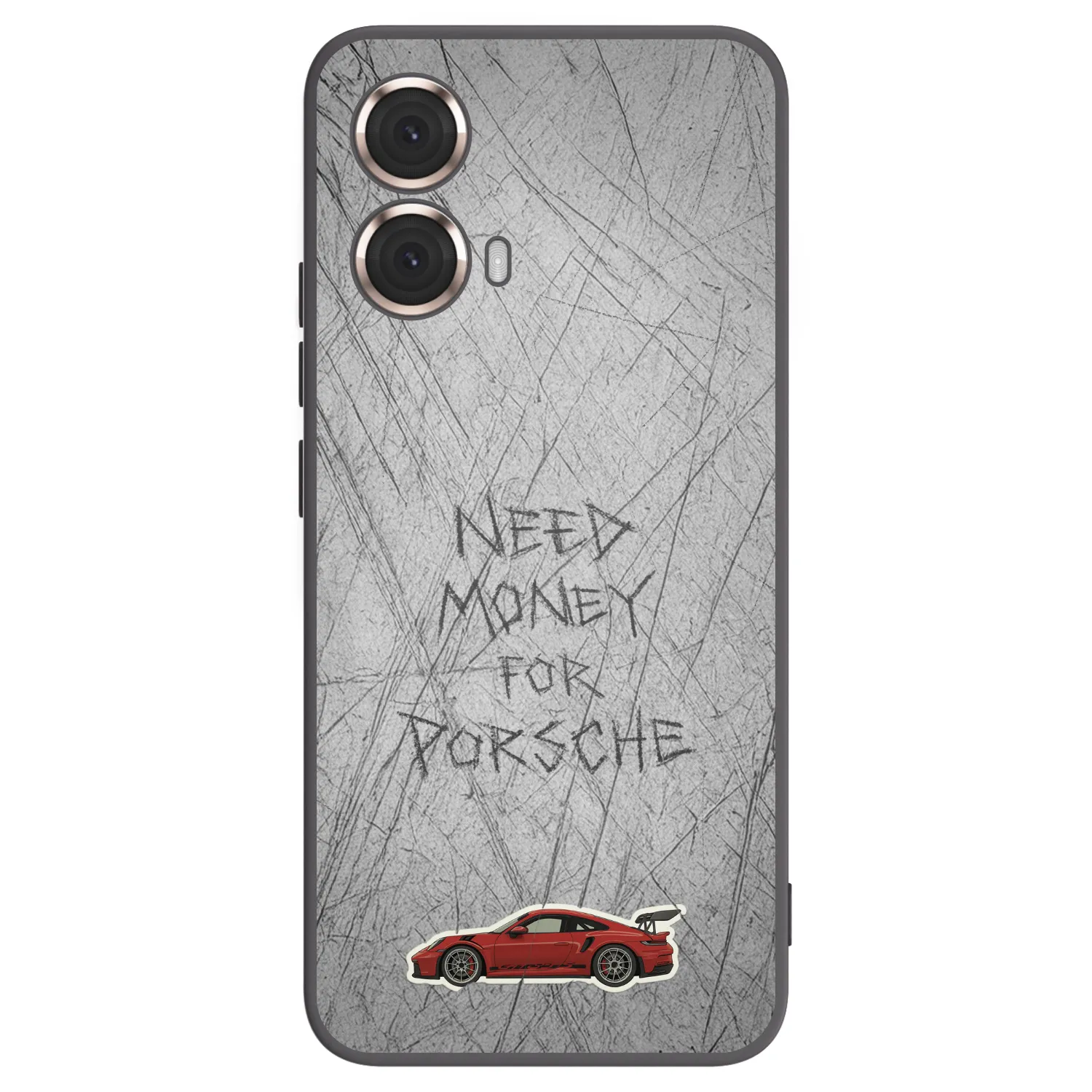 Picasee silikonski črni ovitek za Motorola Moto G85 - Garage Scratch
