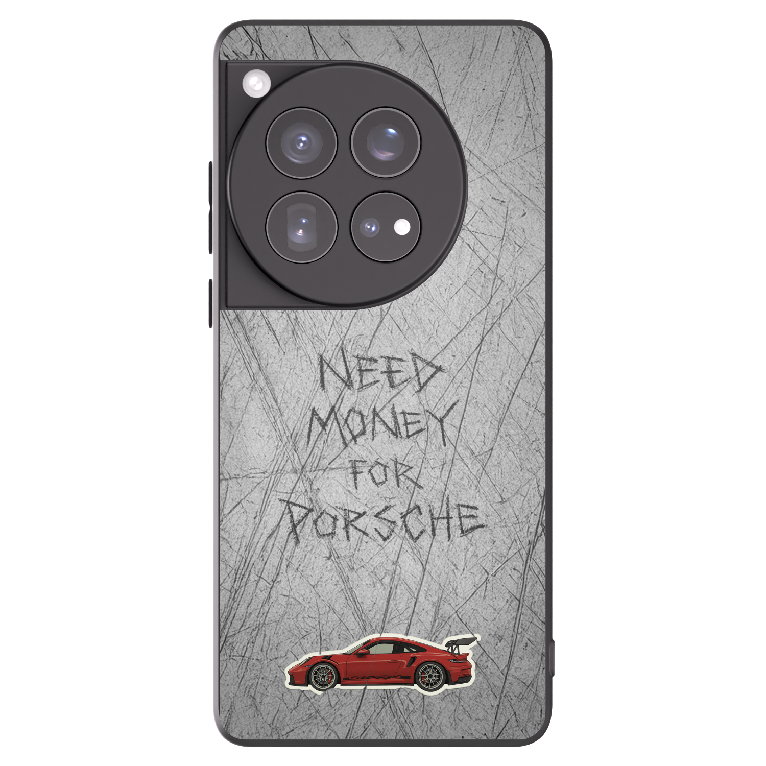 Picasee silikonski črni ovitek za OnePlus 12 5G - Garage Scratch