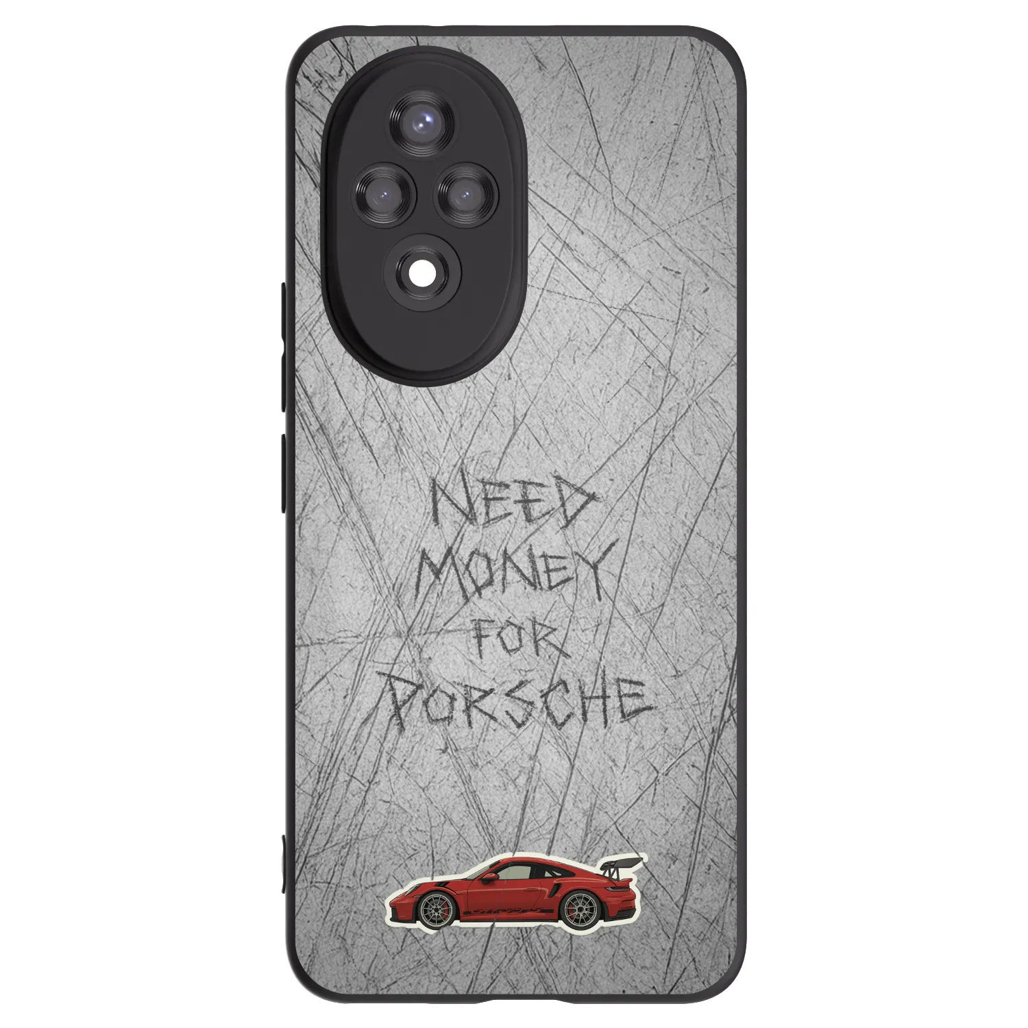 Picasee silikonski črni ovitek za Honor 200 Pro 5G - Garage Scratch