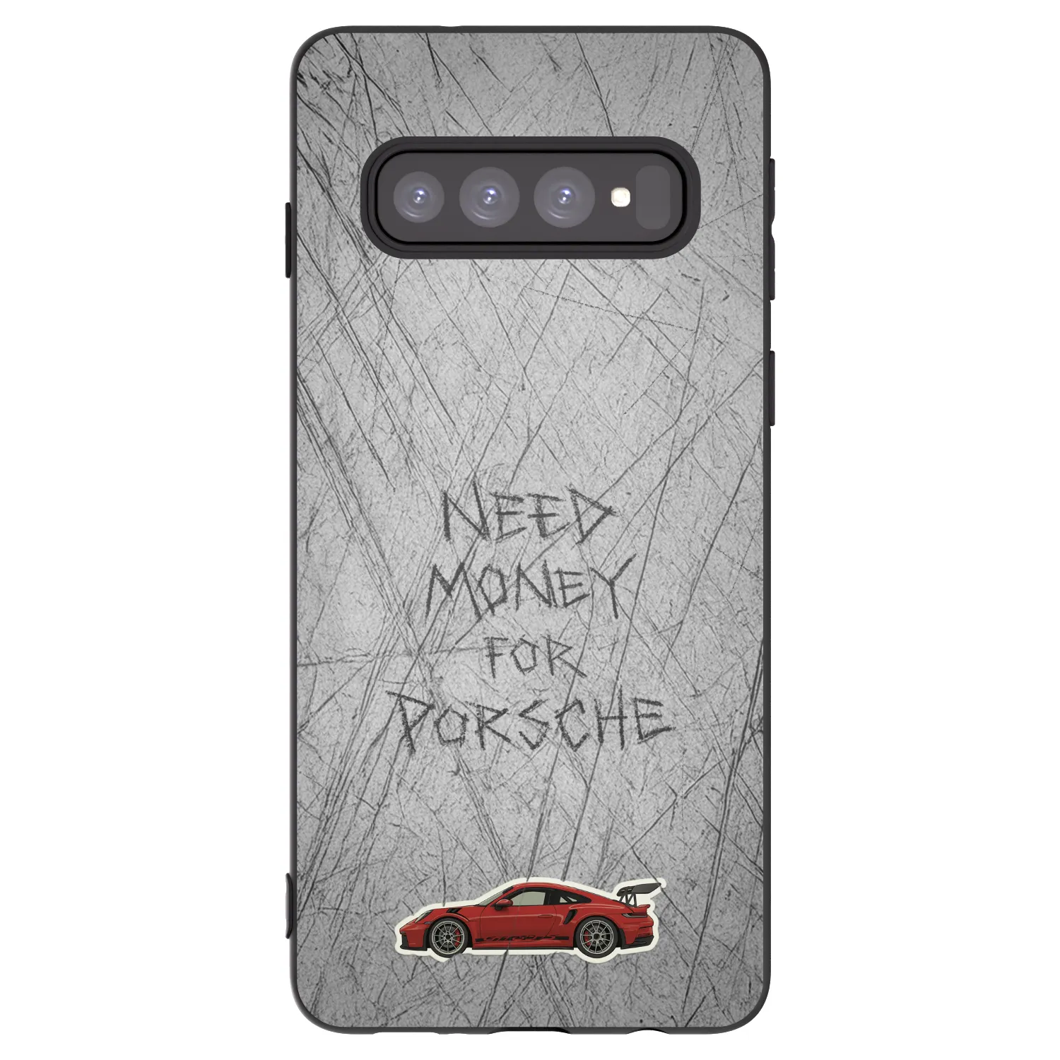 Picasee silikonski črni ovitek za Samsung Galaxy S10 G973 - Garage Scratch