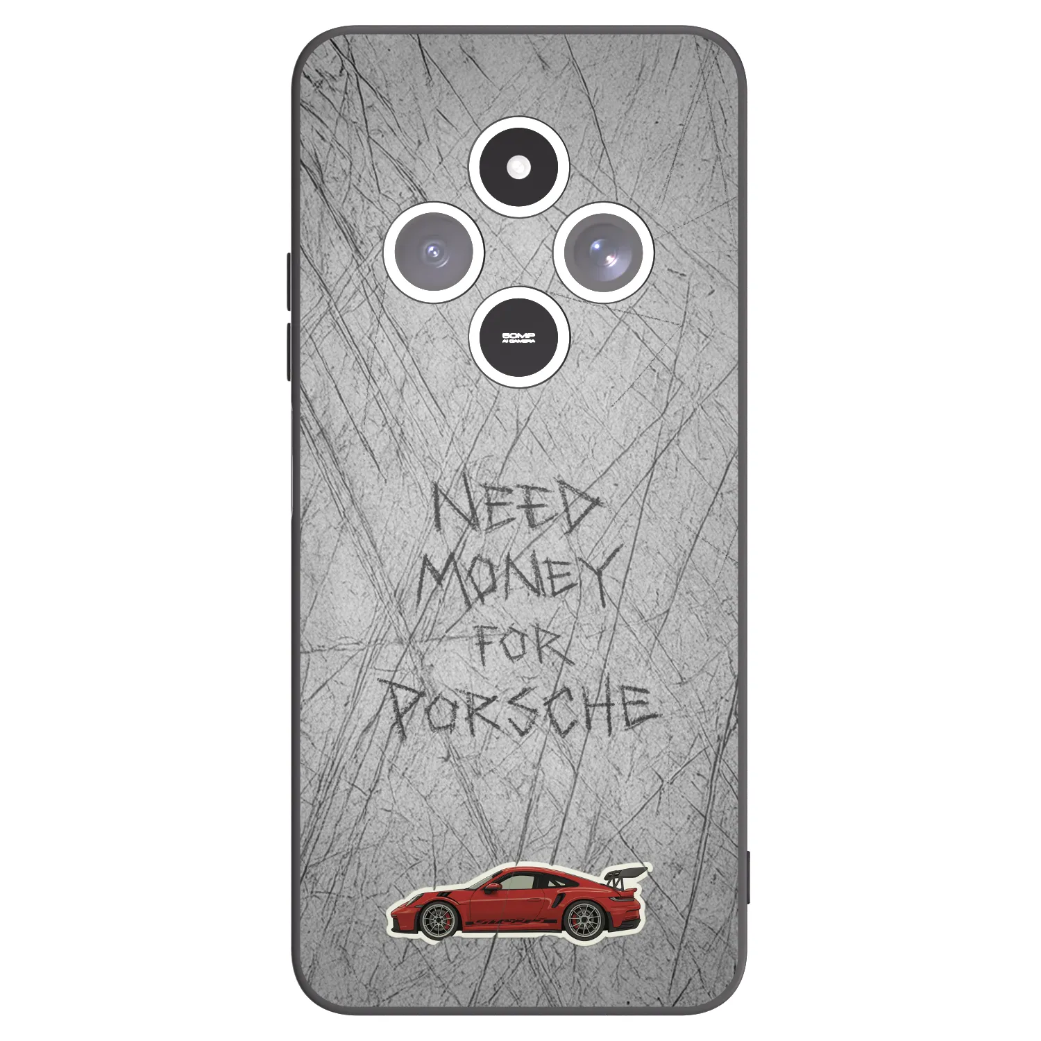 Picasee silikonski črni ovitek za Xiaomi Redmi 14C - Garage Scratch
